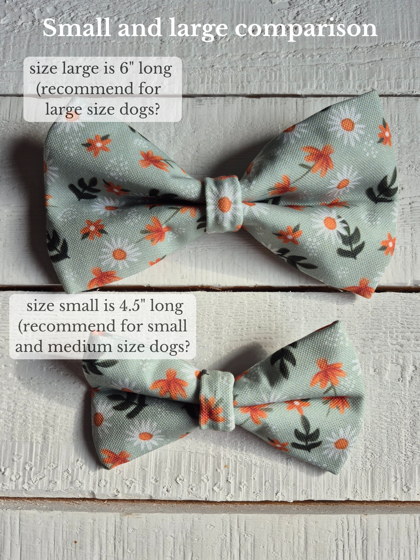 Daisy Meadow Over-the-collar Bowtie