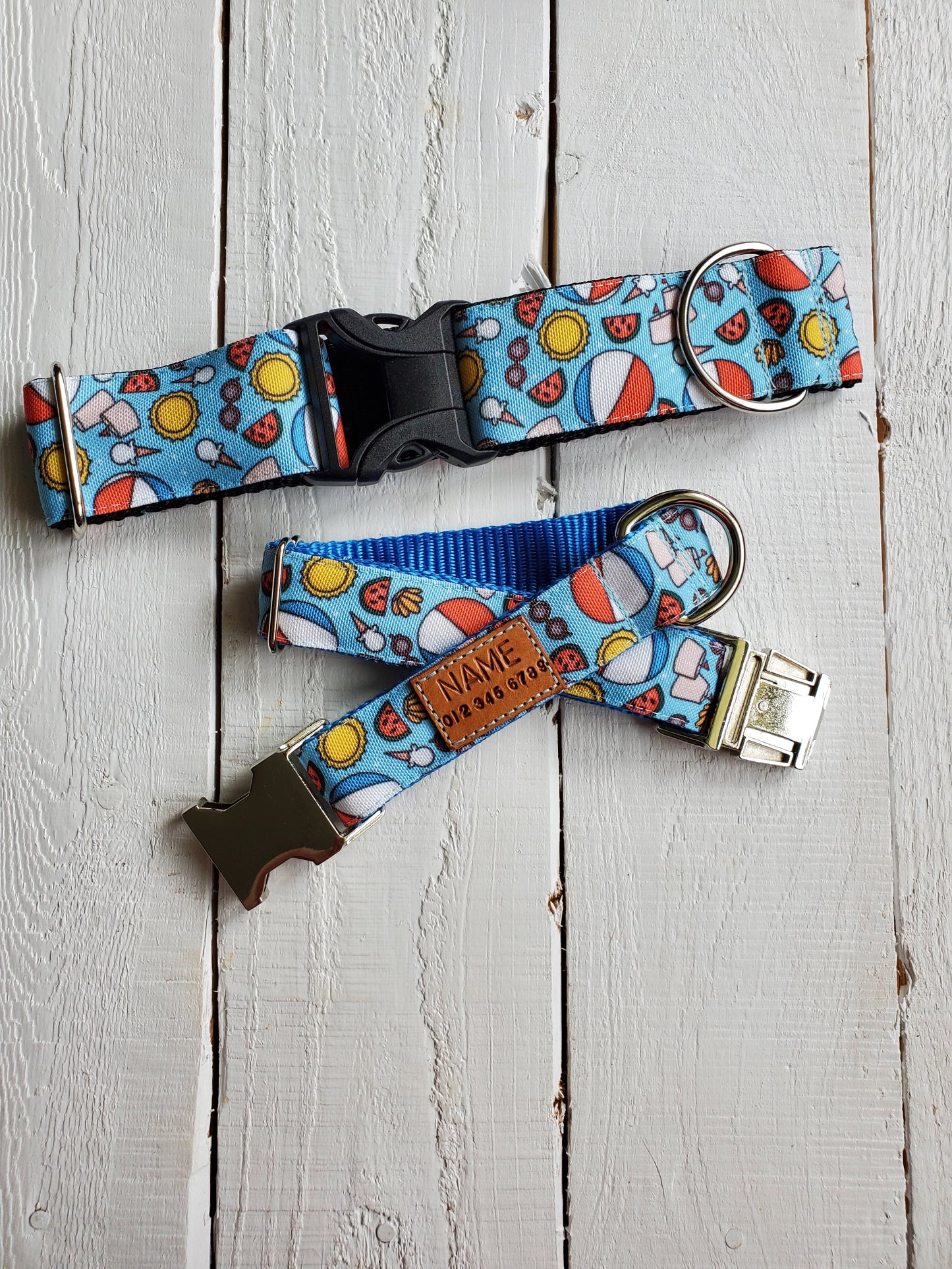 Beach Vibes Dog Collar