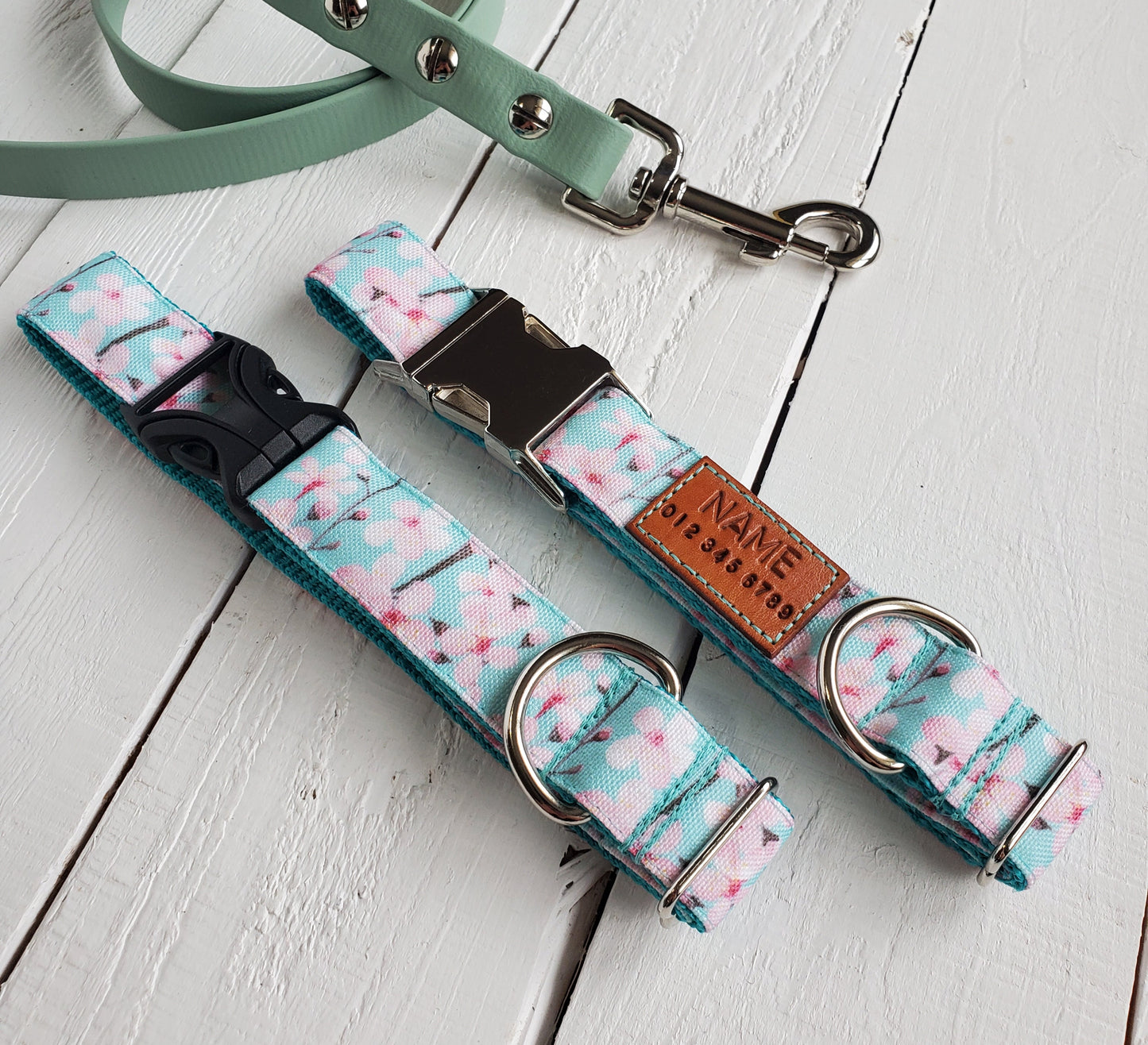 Cherry Blossoms Dog Collar