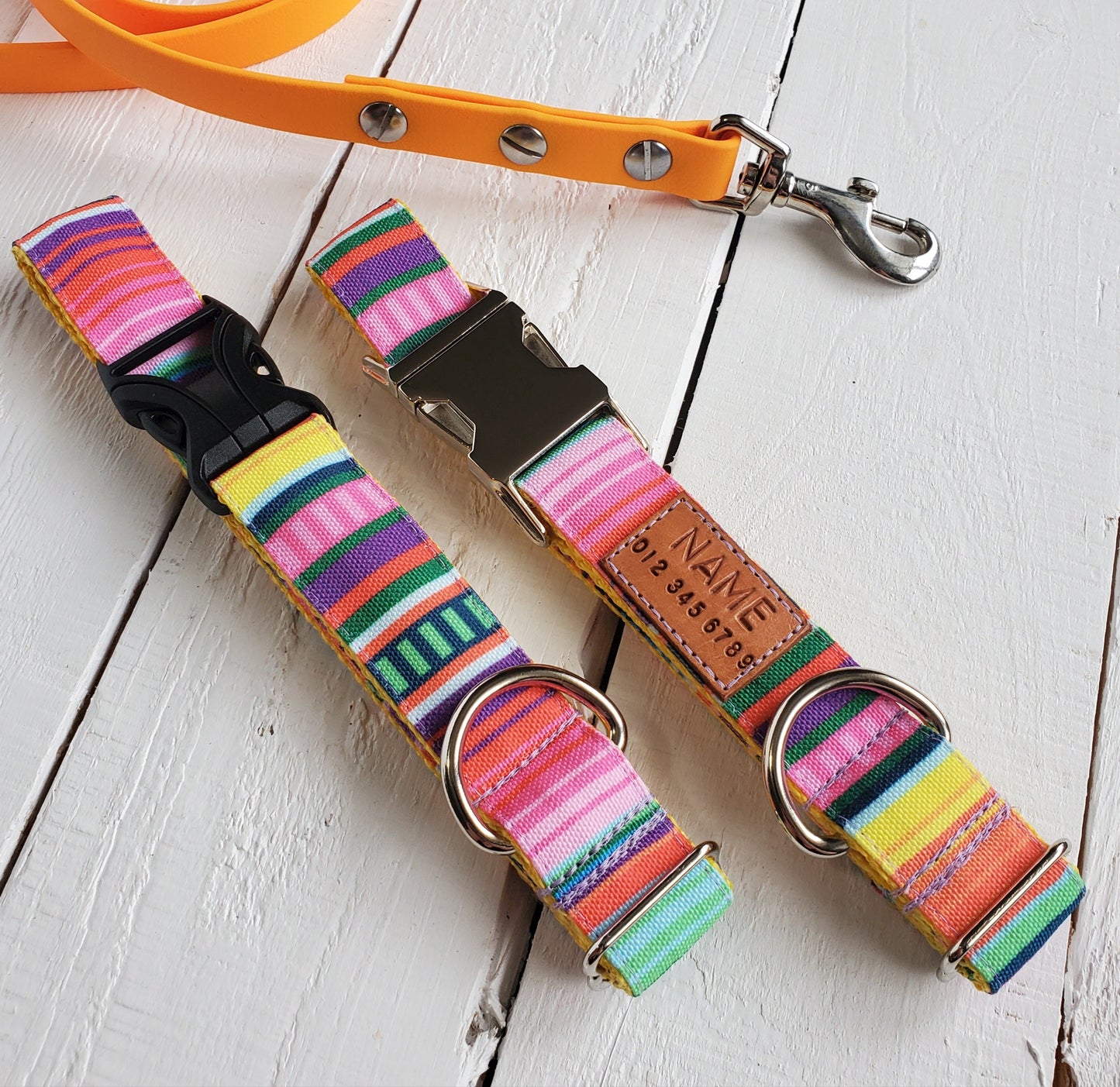 Bright Stripes Dog Collar