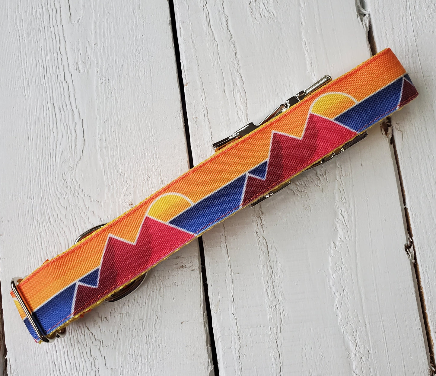 Sunset Mountain Range Dog Collar