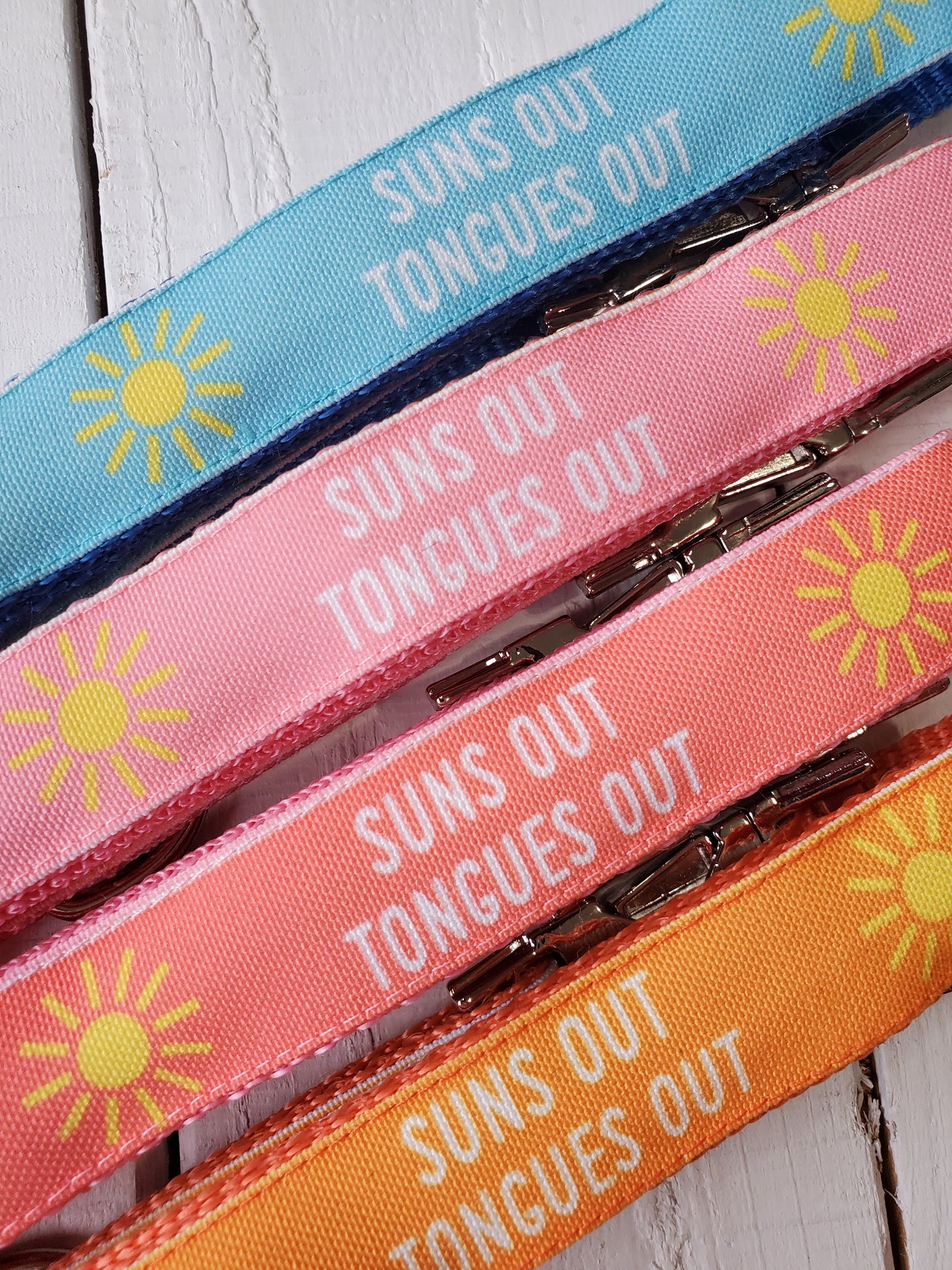 Suns Out Tongues Out Dog Collar