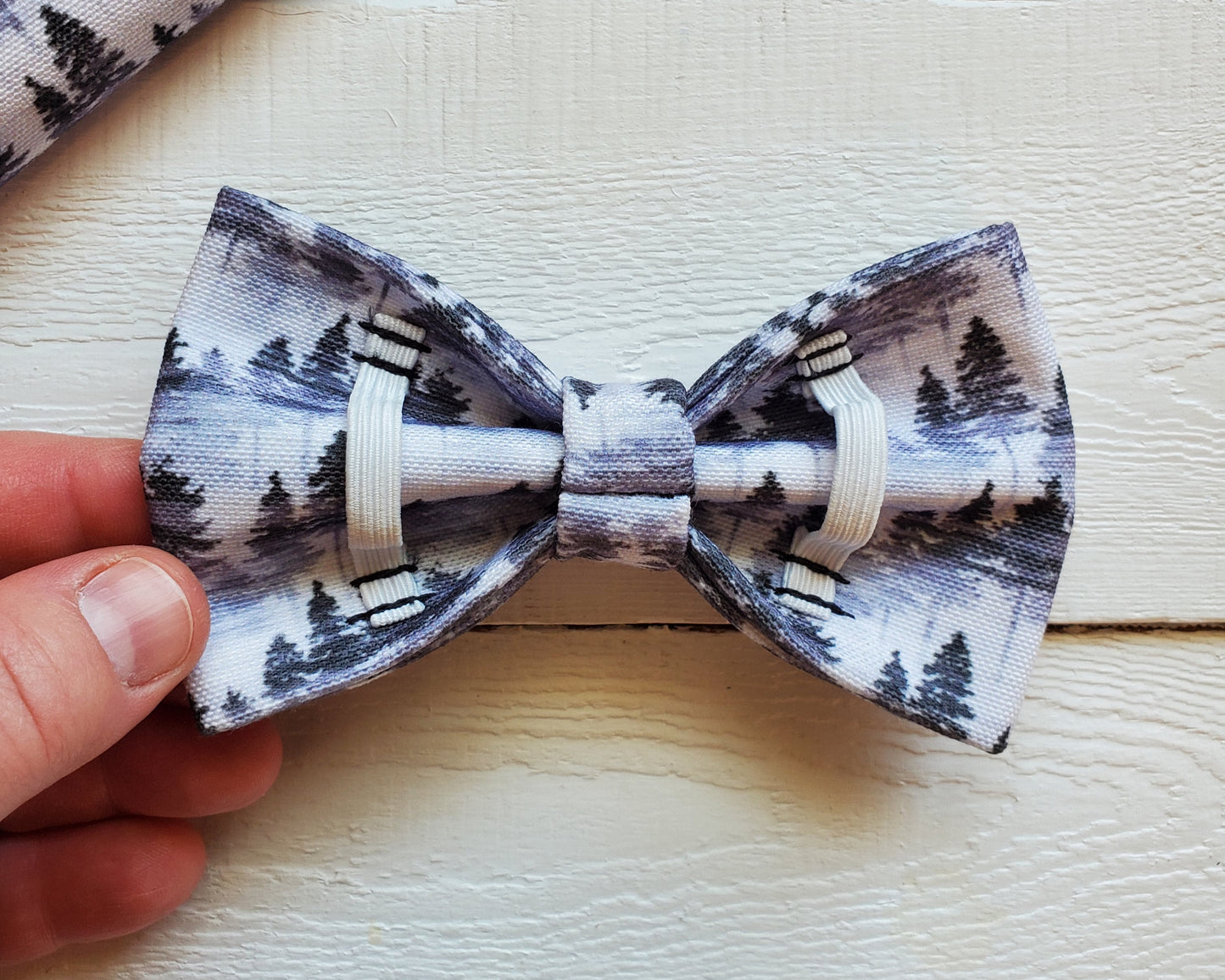 Forest Mist Over-the-collar Bowtie