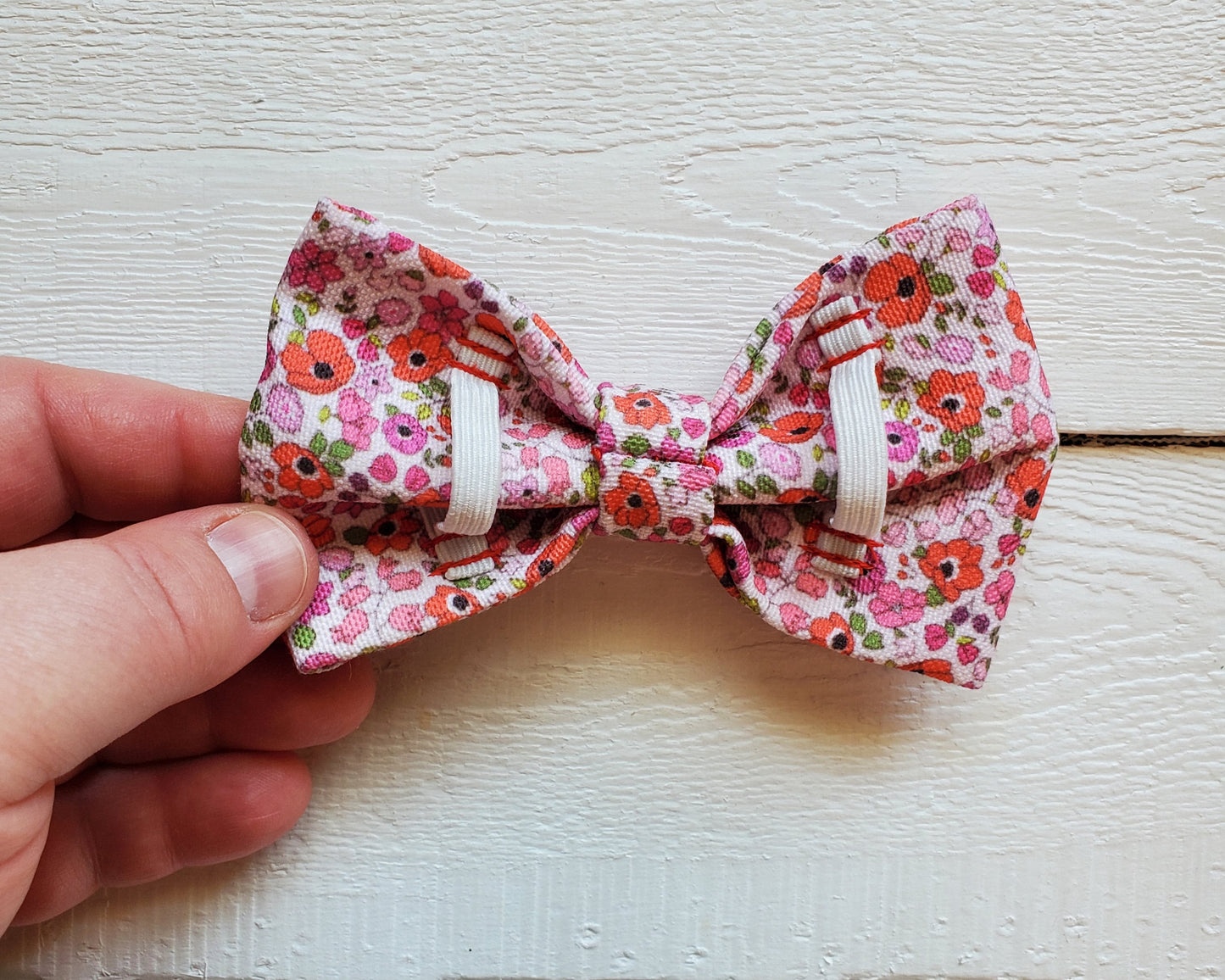 Poppies Over-the-collar Bowtie