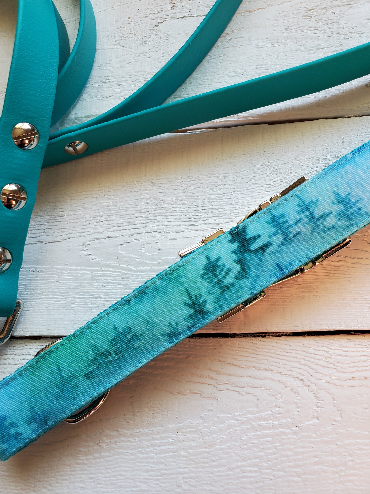 Aqua Forest Dog Collar