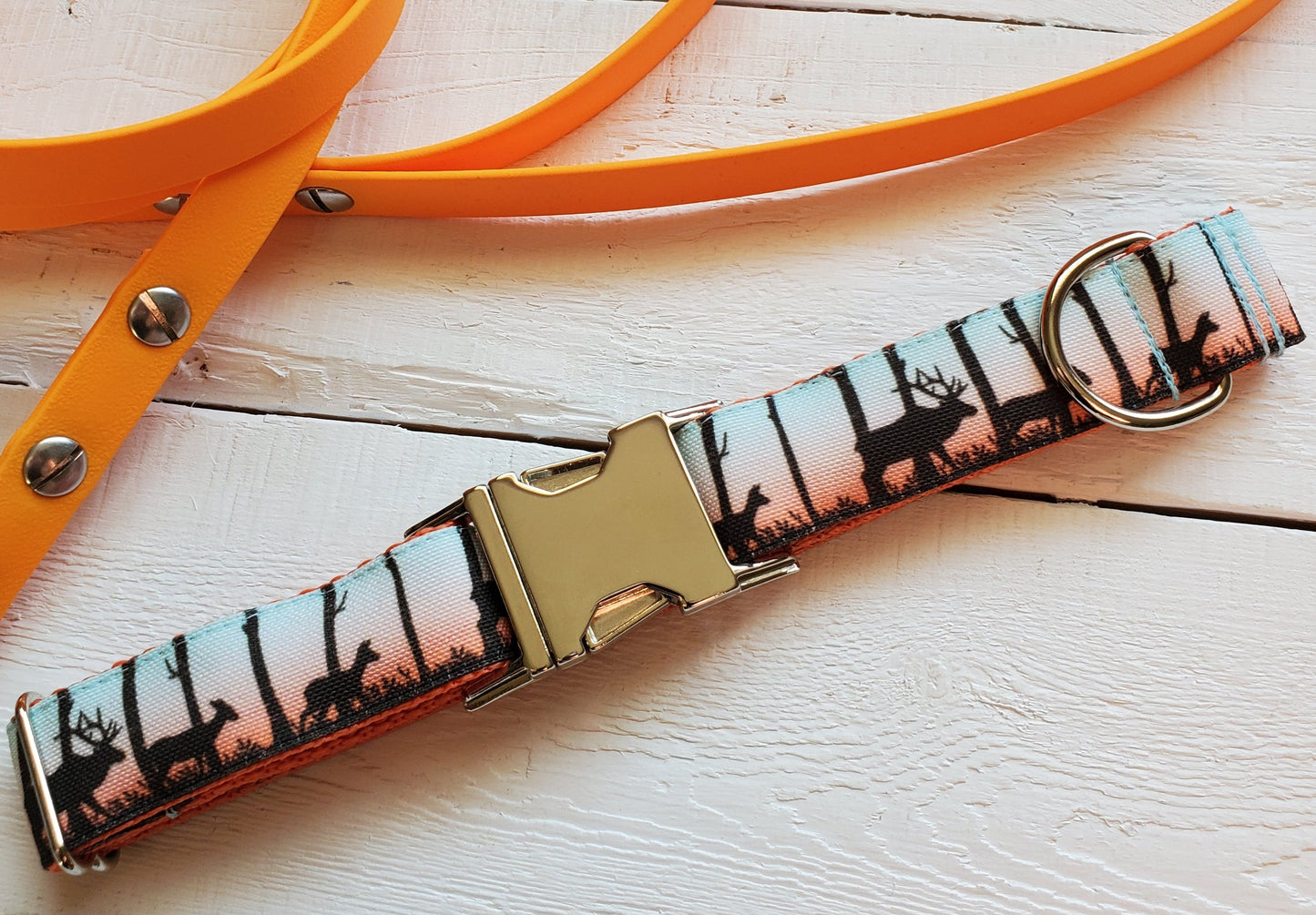Deer at Dusk Dog Collar