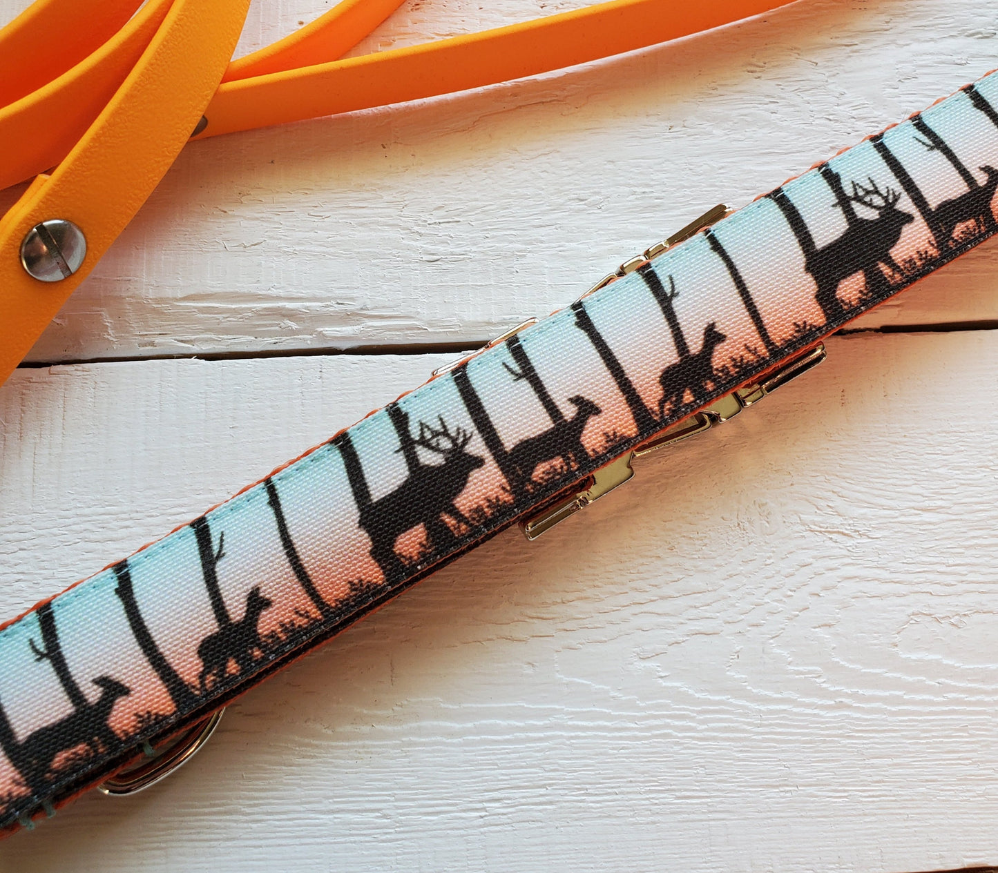 Deer at Dusk Dog Collar