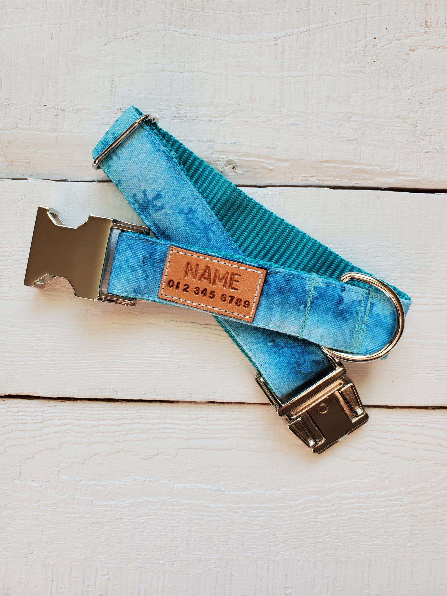 Aqua Forest Dog Collar