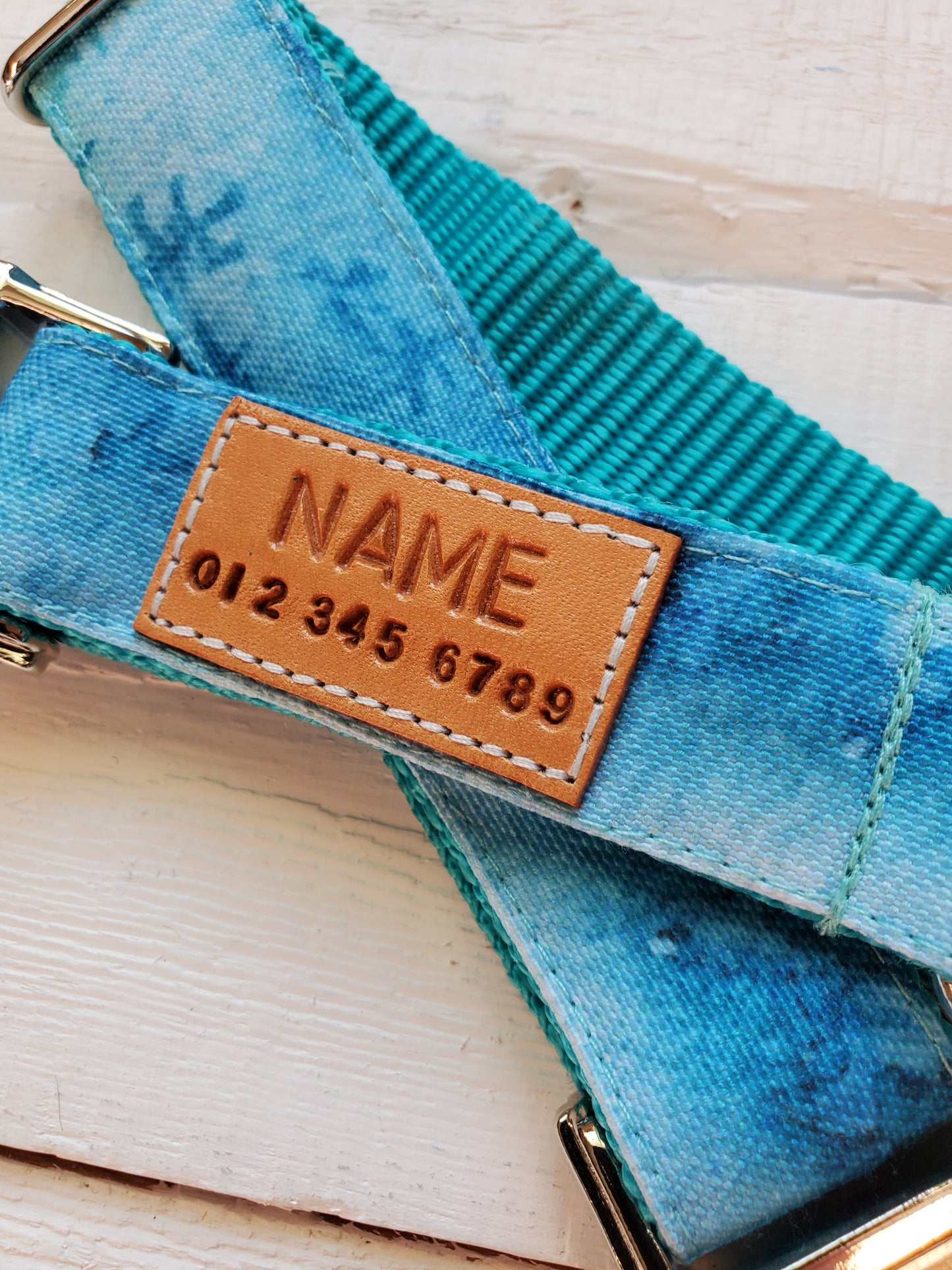 Aqua Forest Dog Collar