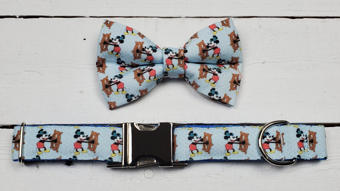Steamboat Mickey Mouse Over-the-collar Bowtie