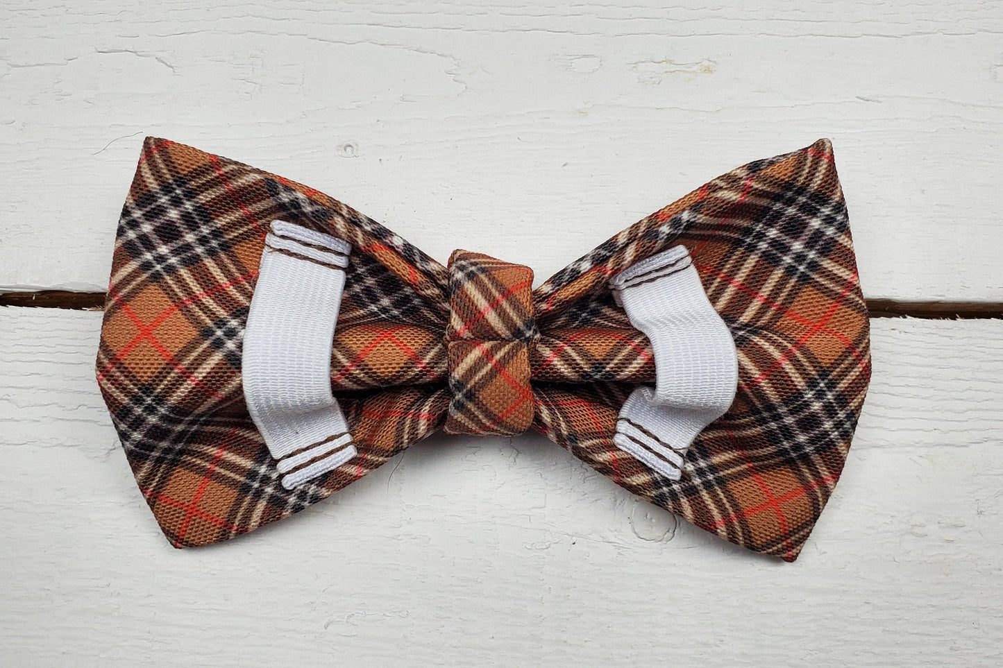 Classic Plaid Over-the-collar Bowtie