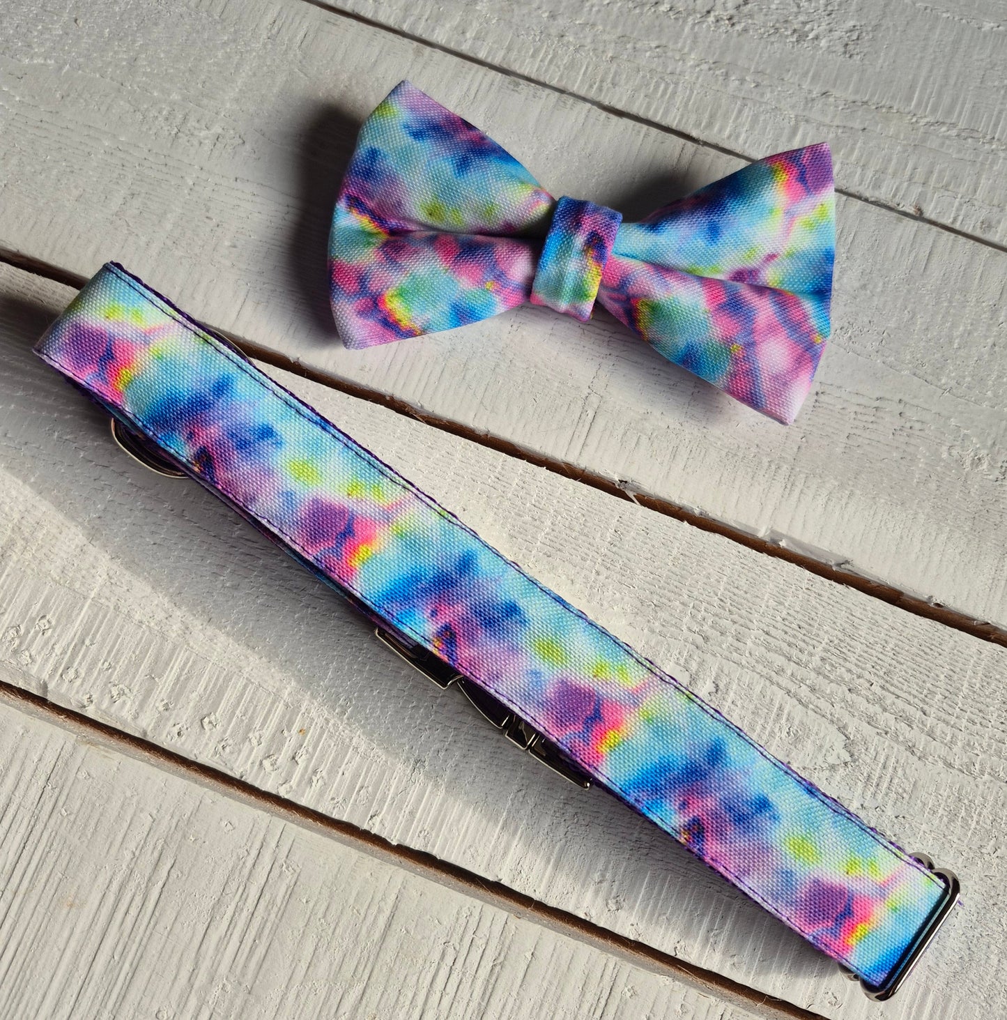 Tie Dye Over-the-collar Bowtie
