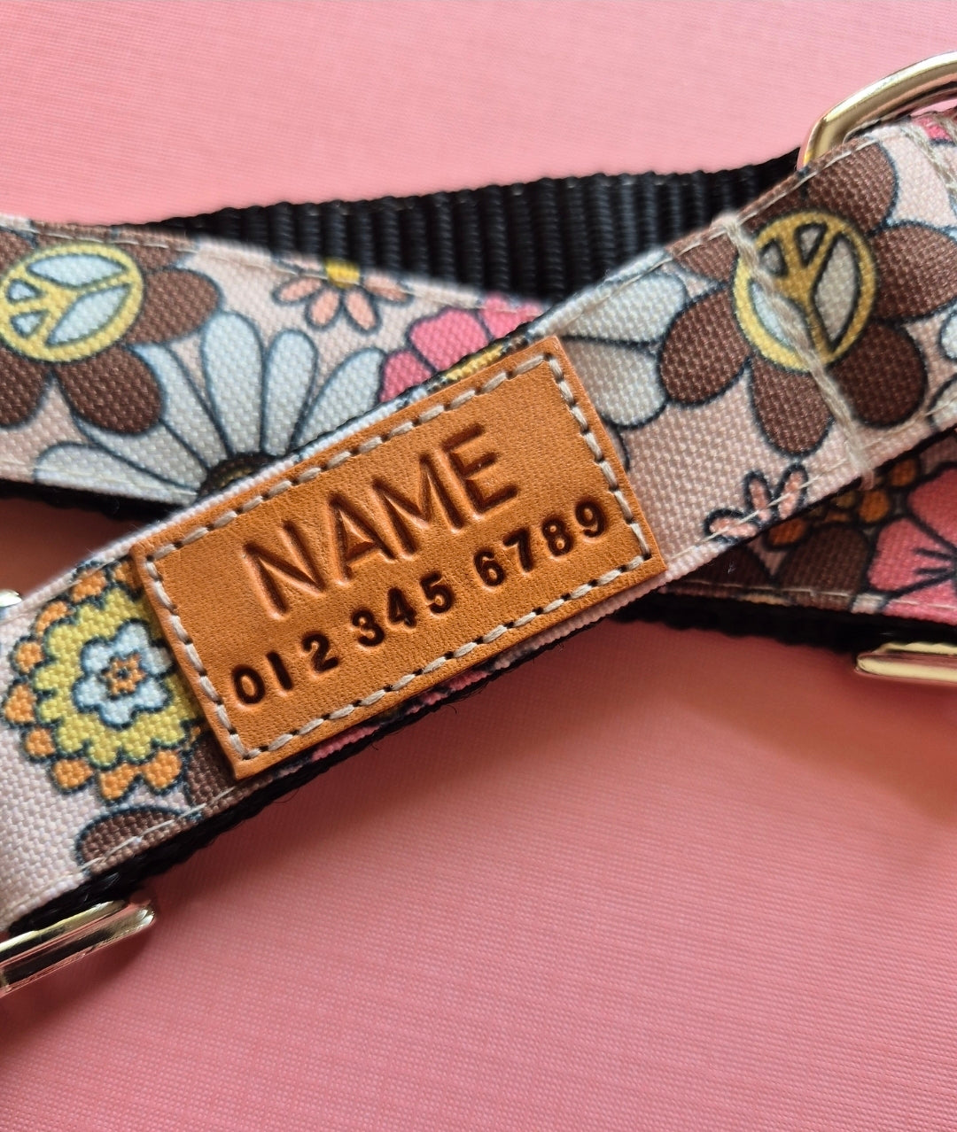 Retro Floral Dog Collar
