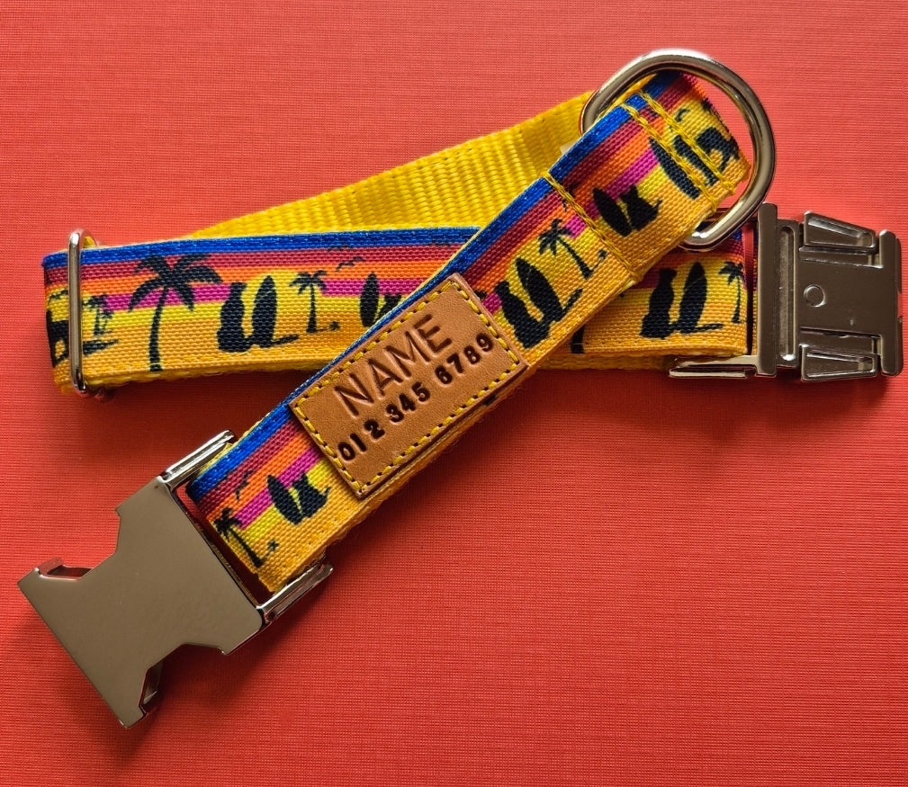 Sunset Surf Dog Collar