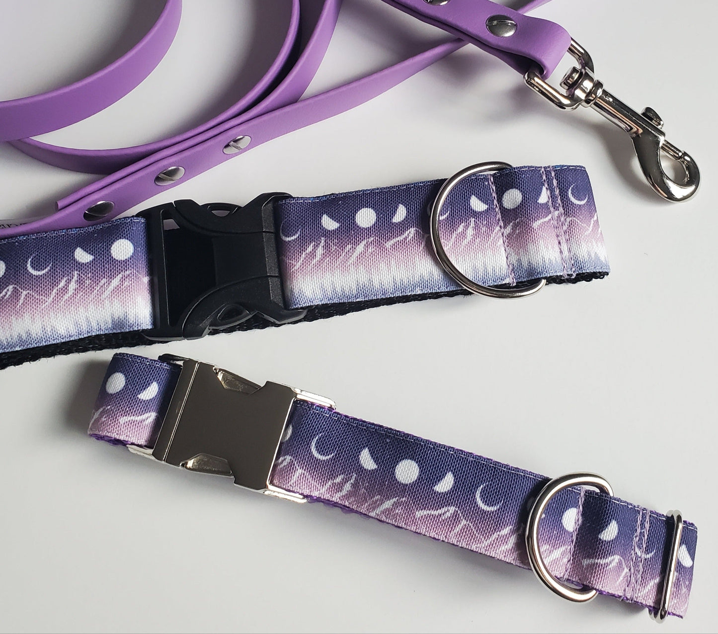 Moon & Mountains Dog Collar