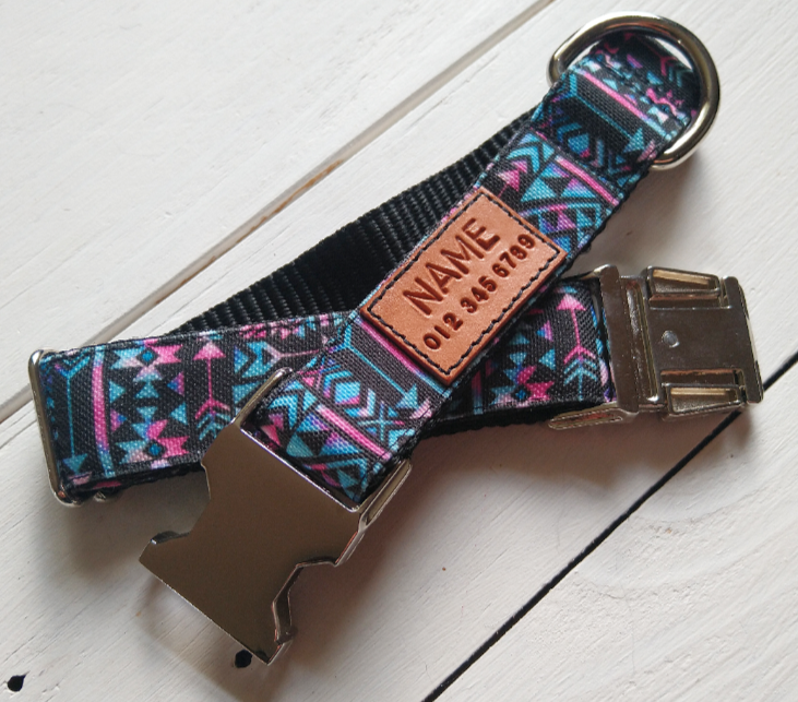 Dark Aztec Dog Collar