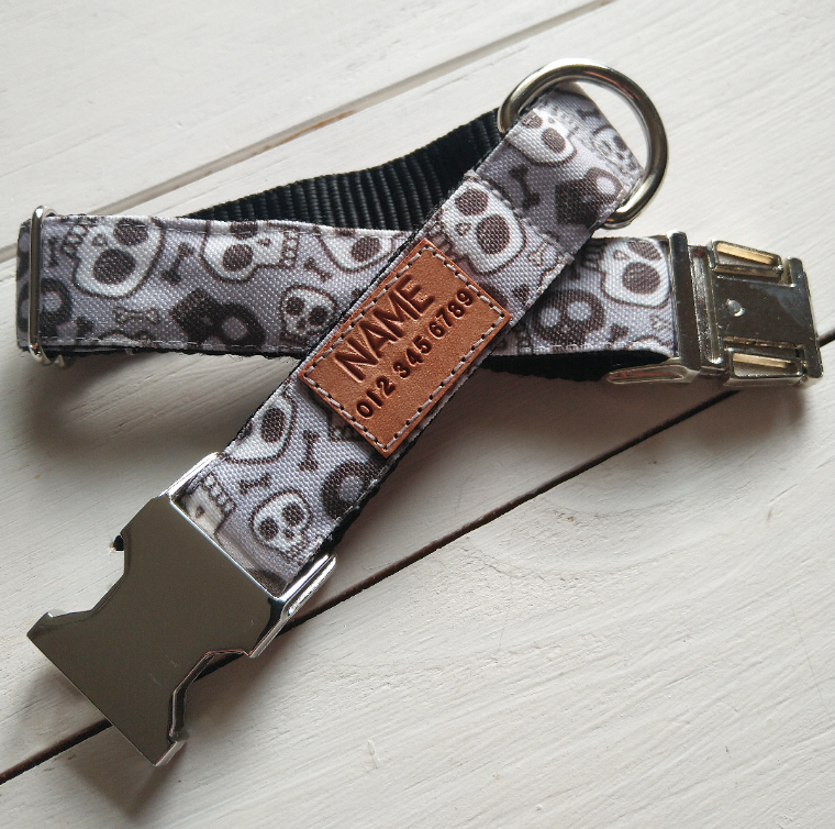 Skulls Dog Collar