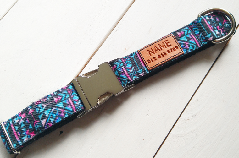 Dark Aztec Dog Collar