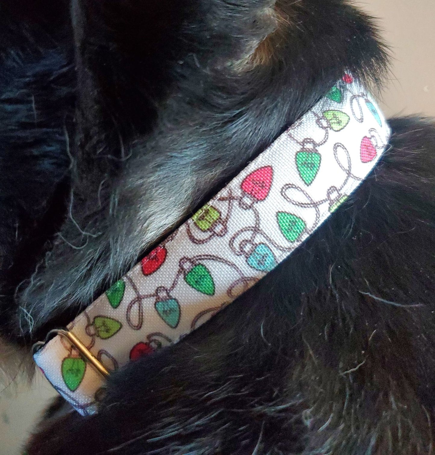 Colored Lights Dog Collar