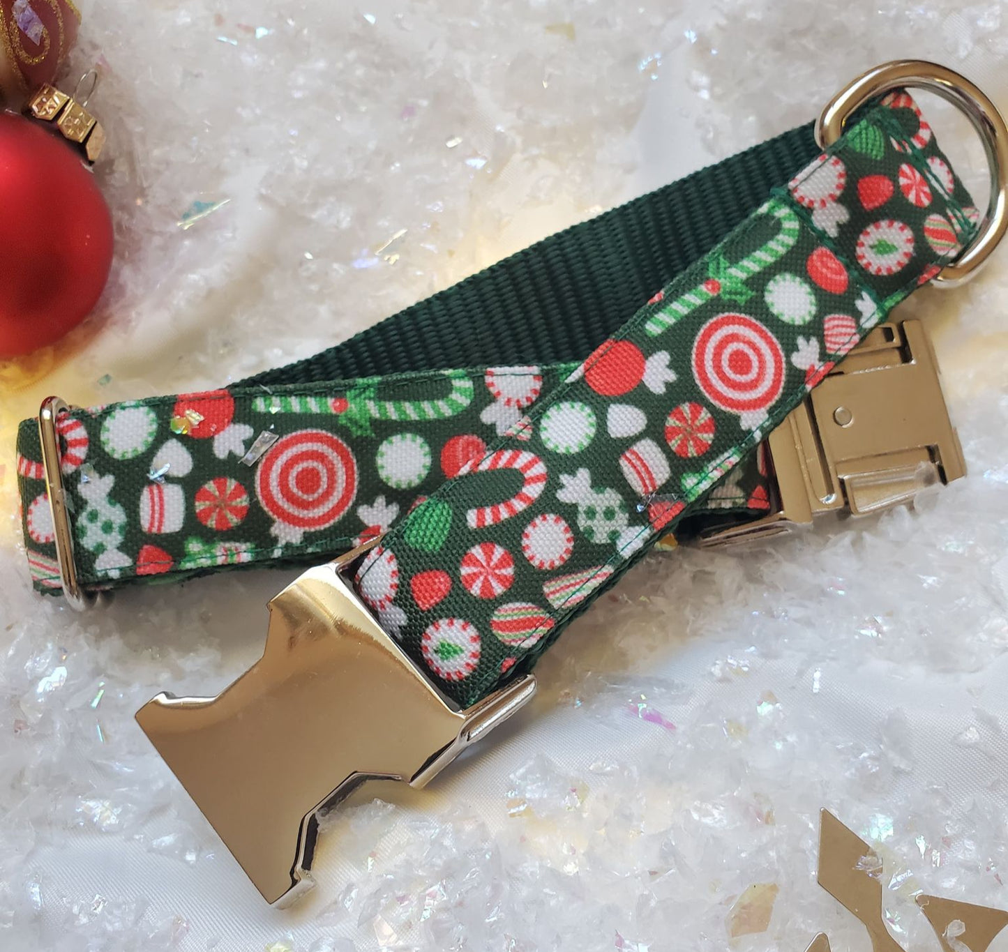 Holiday Candy Dog Collar