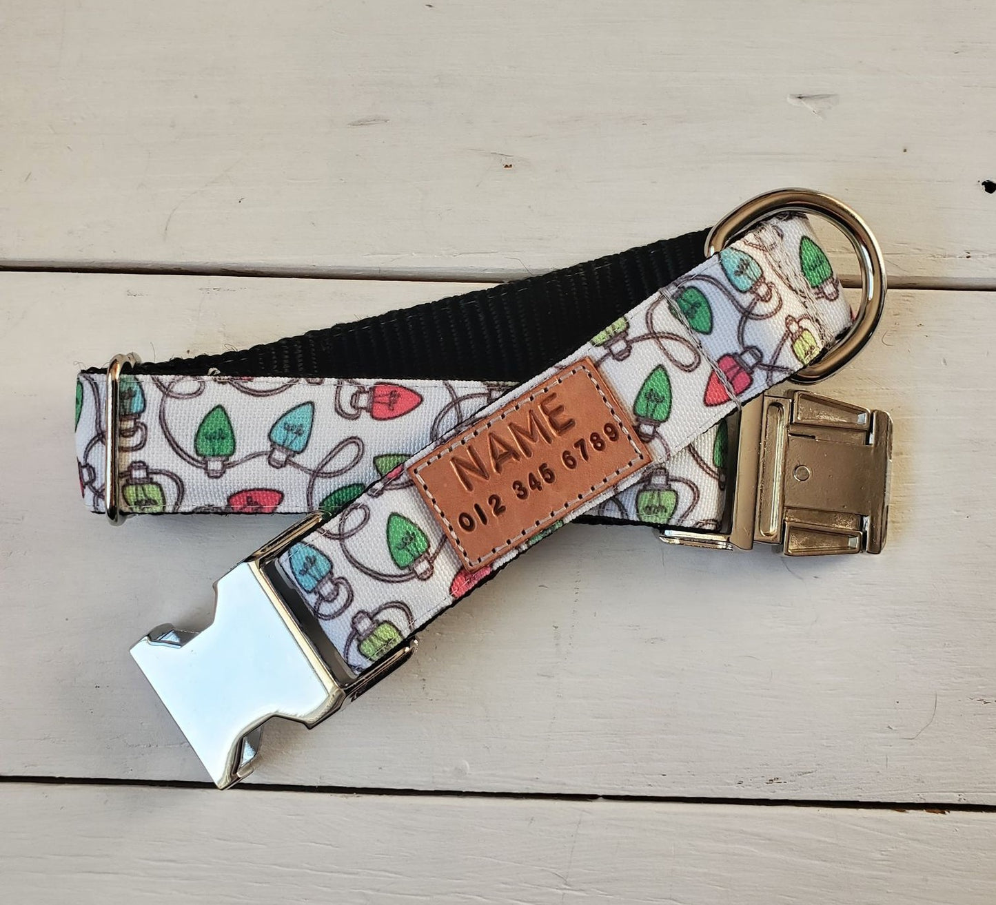 Colored Lights Dog Collar