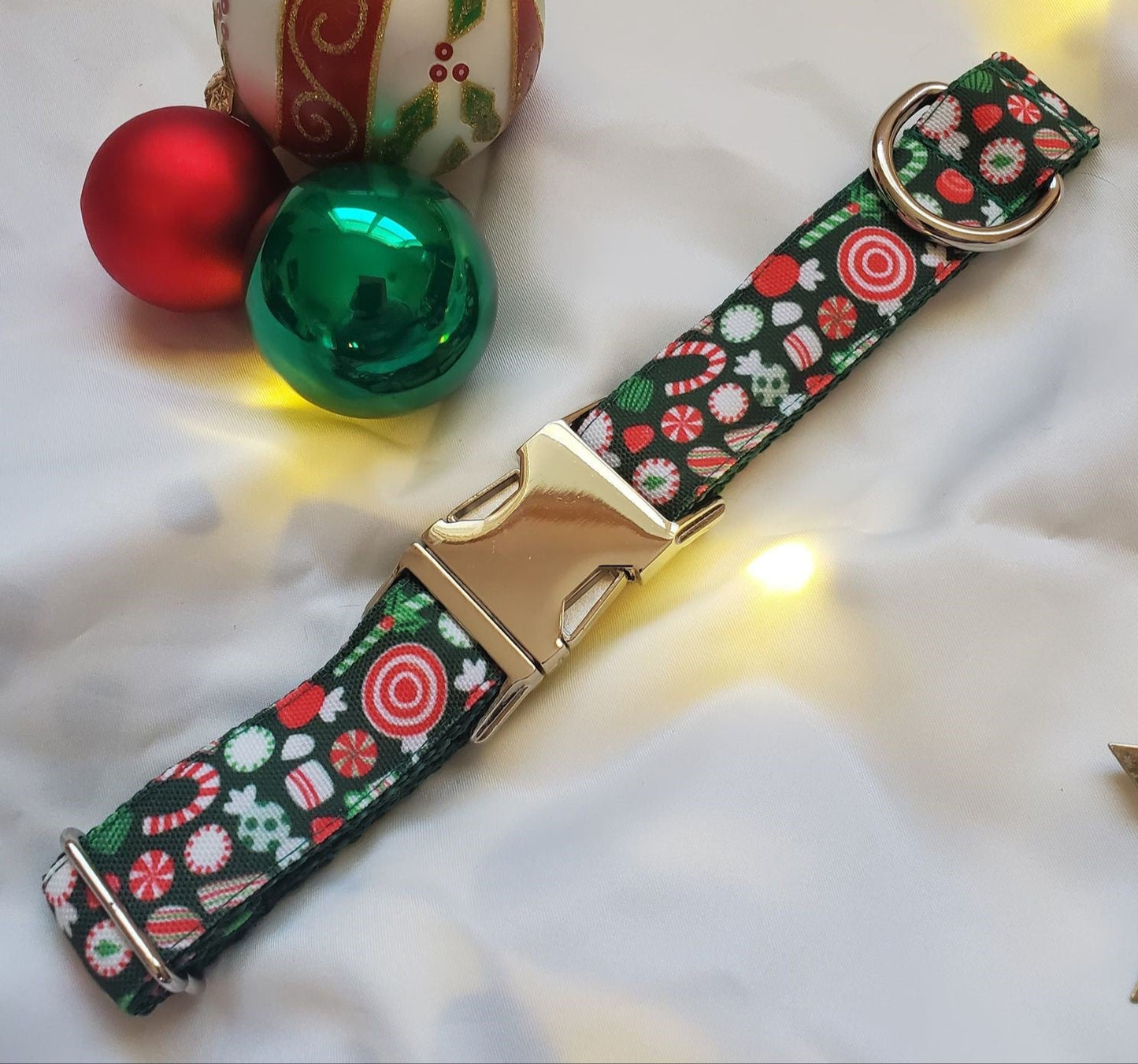 Holiday Candy Dog Collar