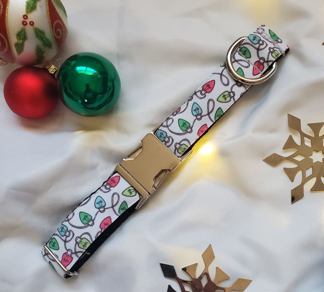 Colored Lights Dog Collar