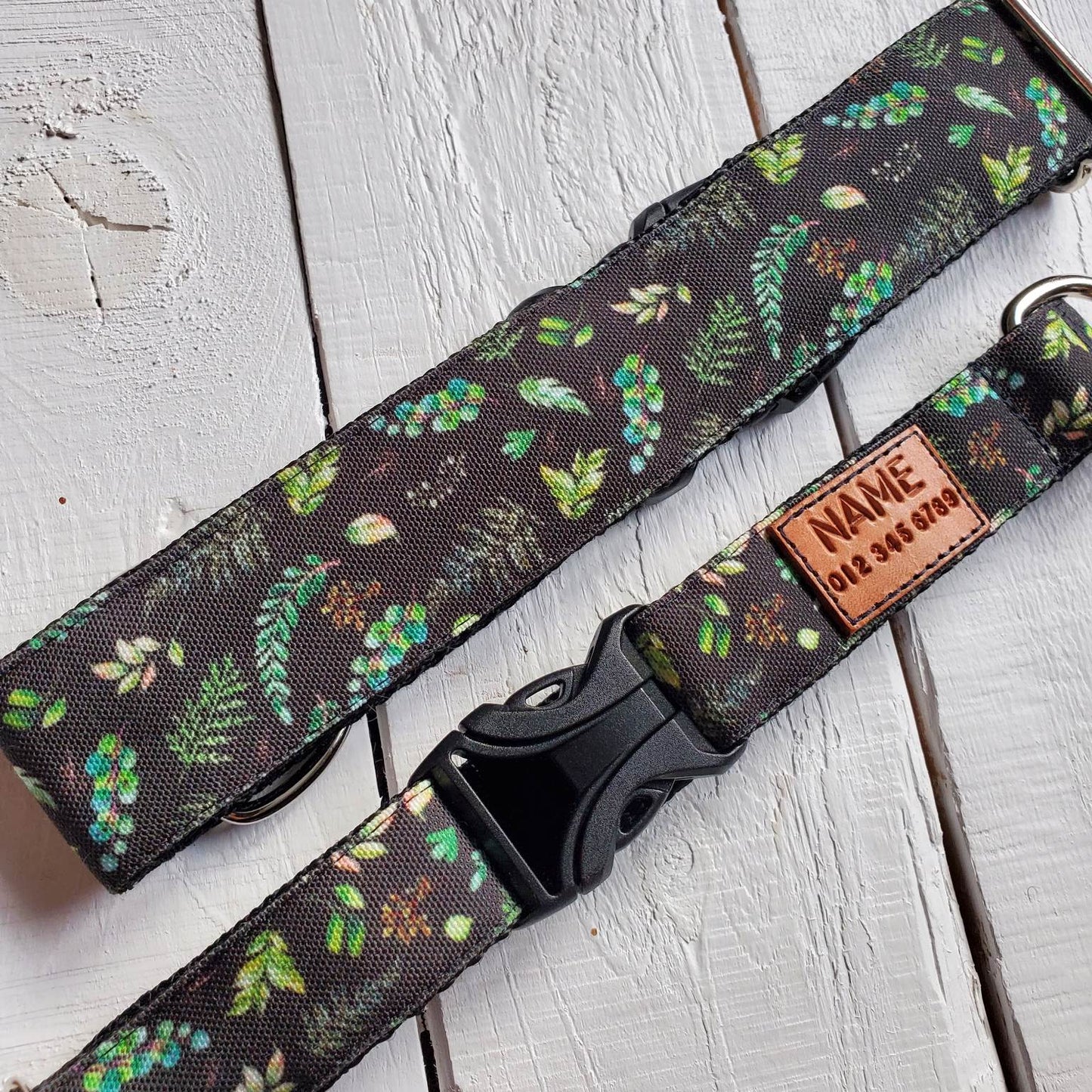 Dark Foliage Dog Collar