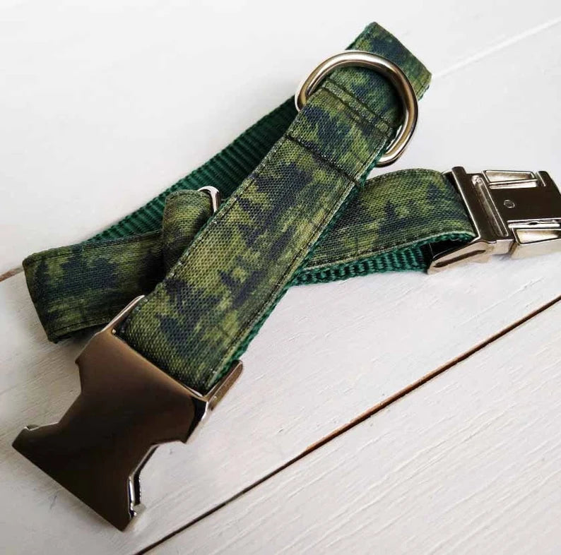 Green Forest Mist Dog Collar