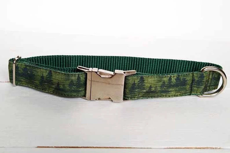 Green Forest Mist Dog Collar