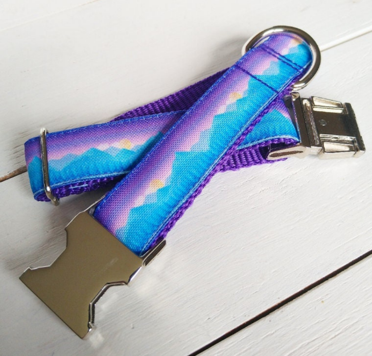 Mountain Sunset Dog Collar