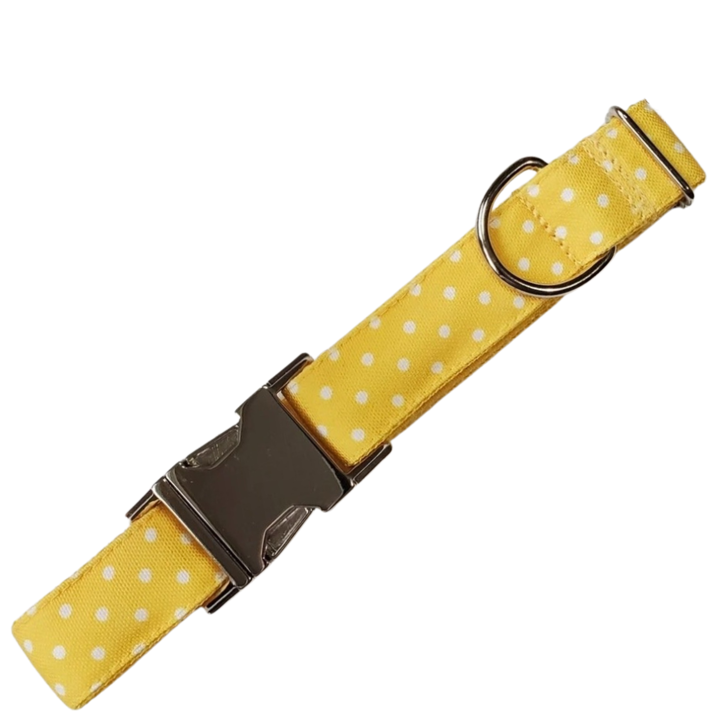 Yellow Polka Dot Dog Collar