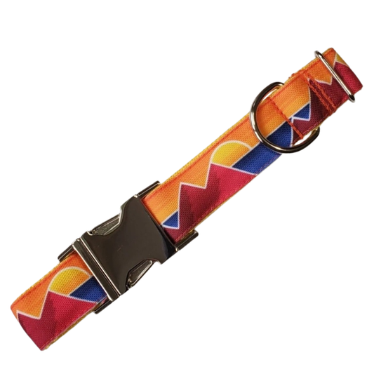 Sunset Mountain Range Dog Collar