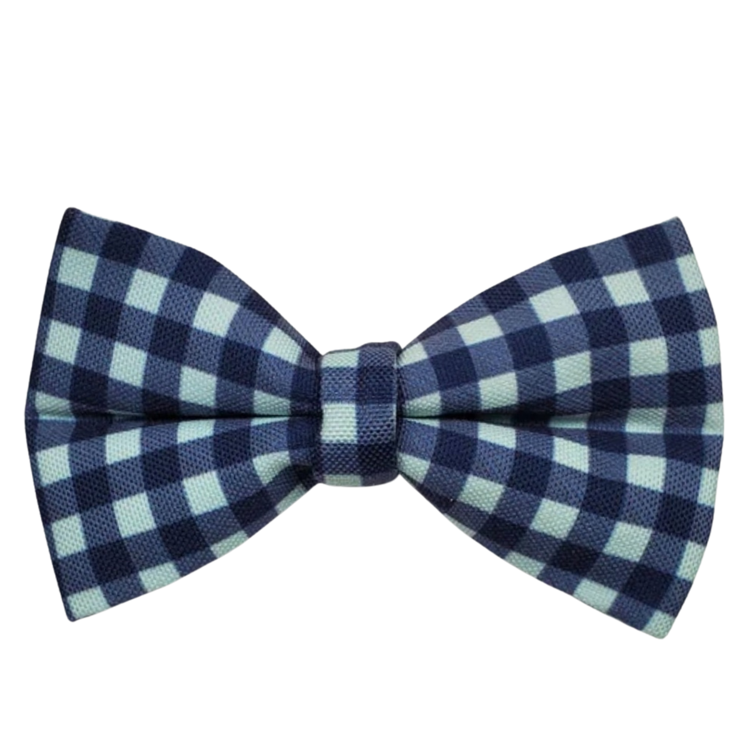 Light Blue & Navy Over-the-collar Bowtie