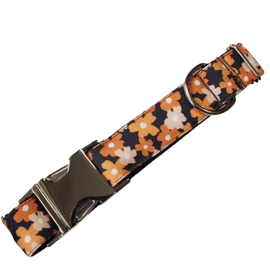 Neutral Floral Dog Collar