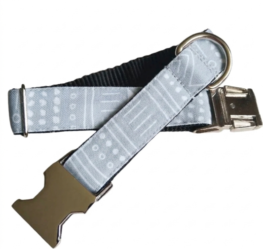 Grey Aztec Dog Collar