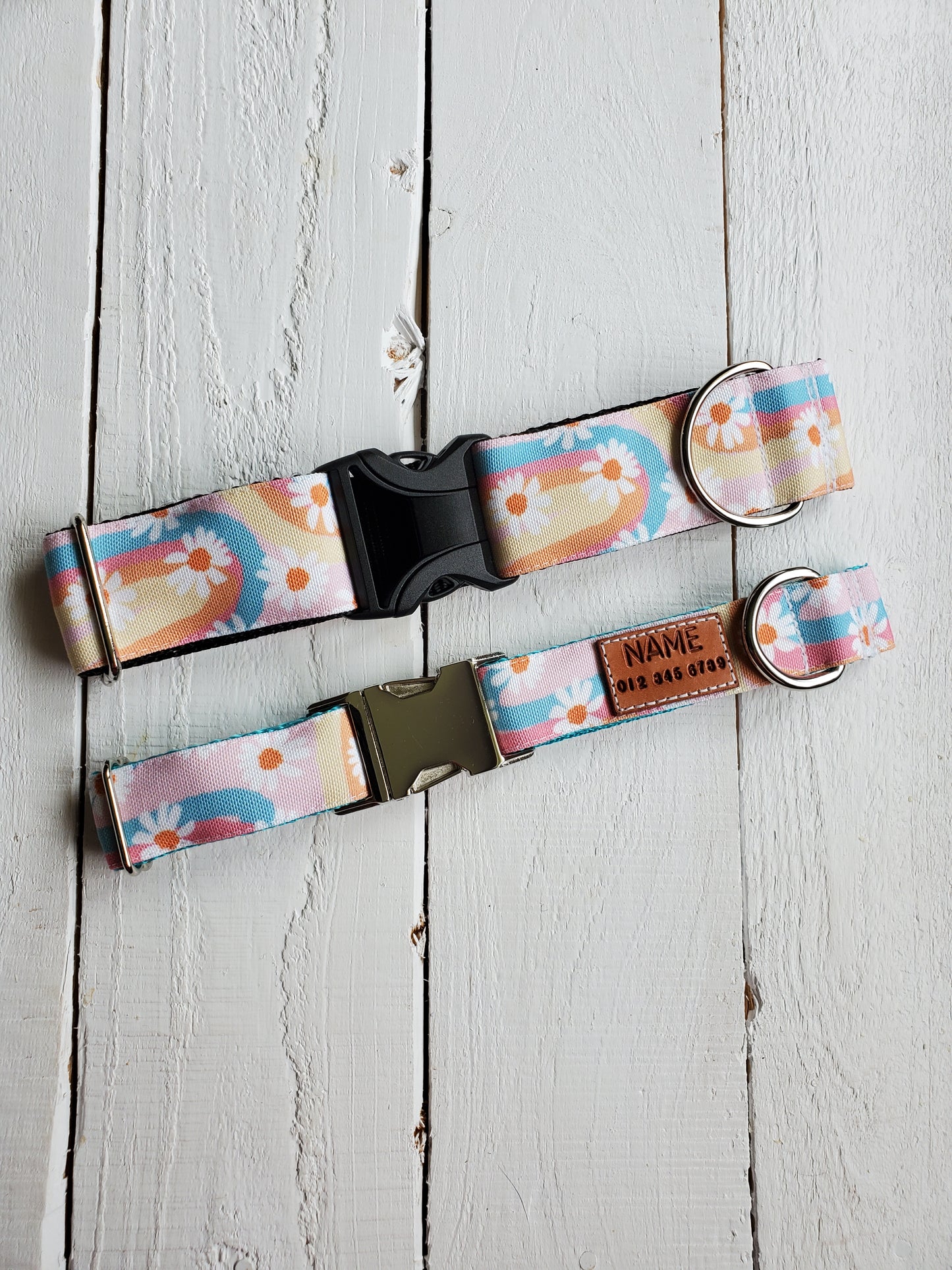 Pastel Rainbow Floral collar