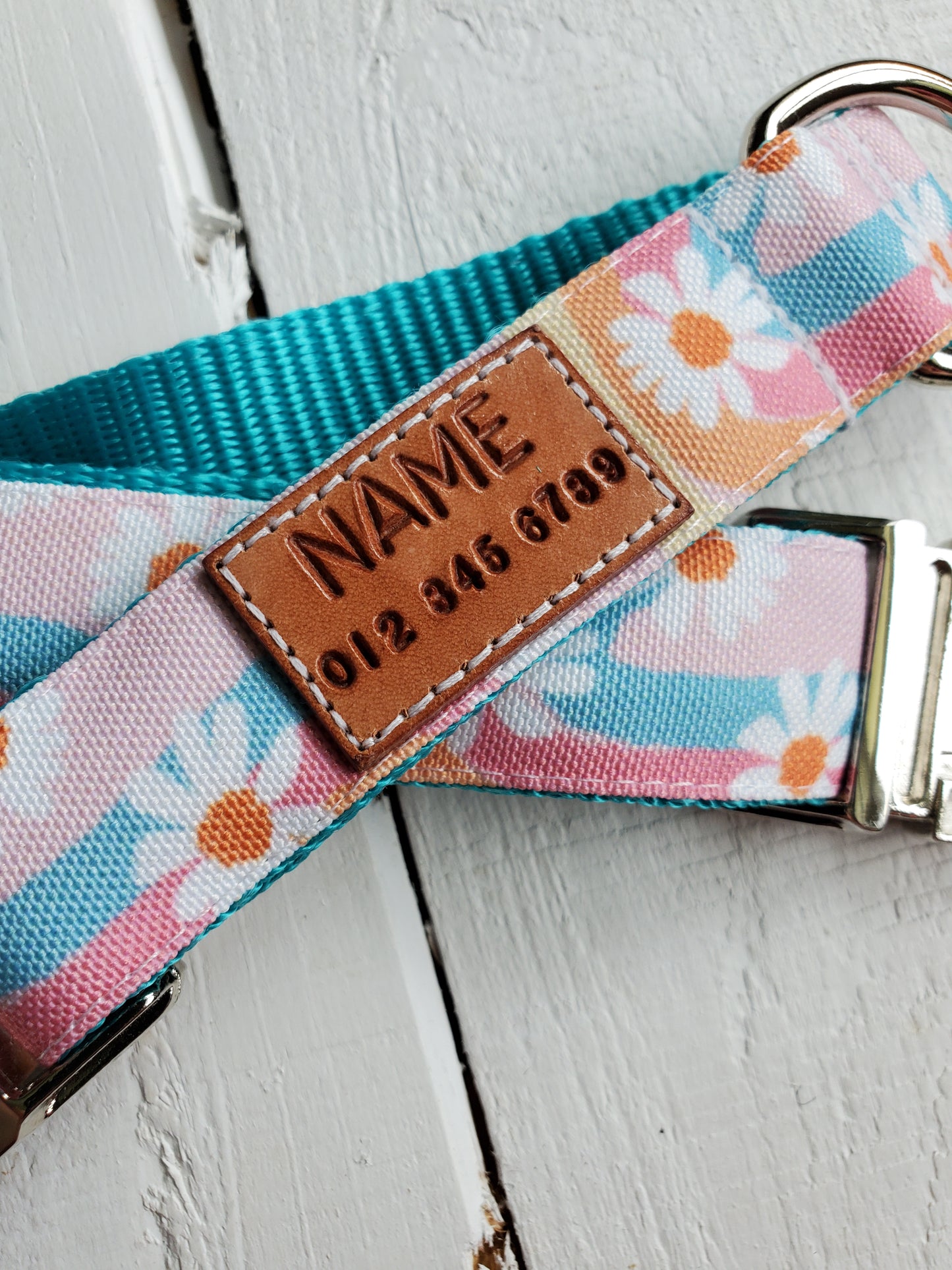 Pastel Rainbow Floral collar