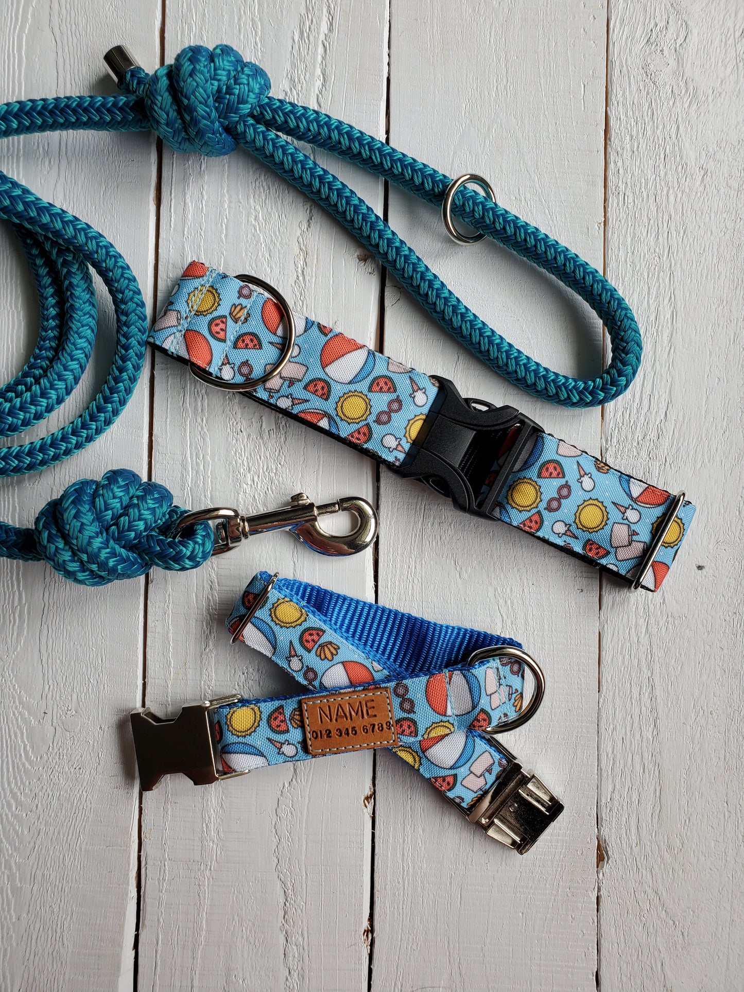 Beach Vibes dog collar