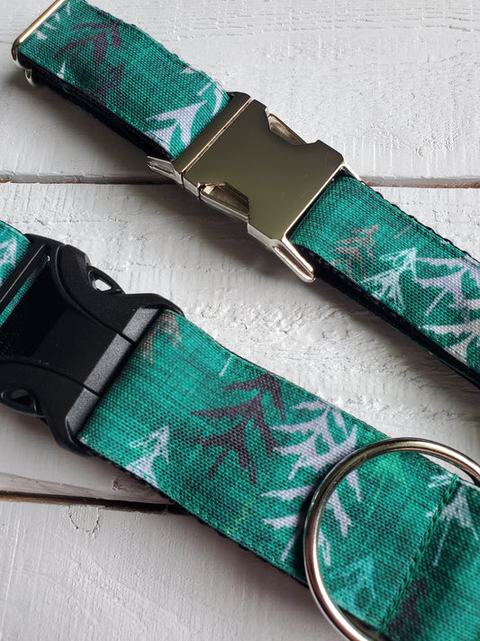 Green Forest dog collar