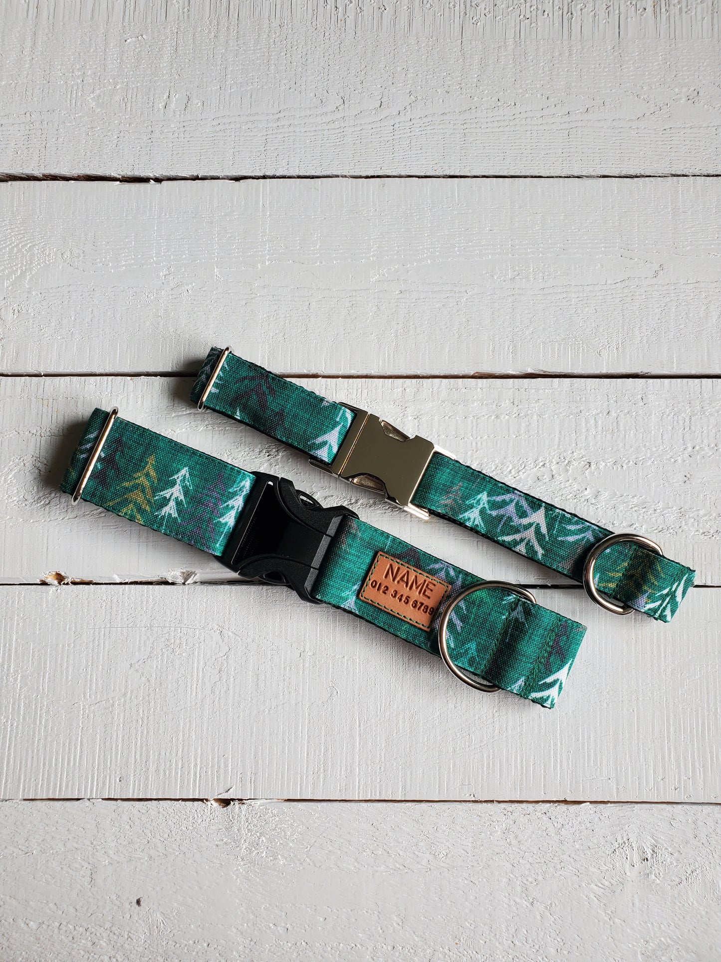 Green Forest dog collar