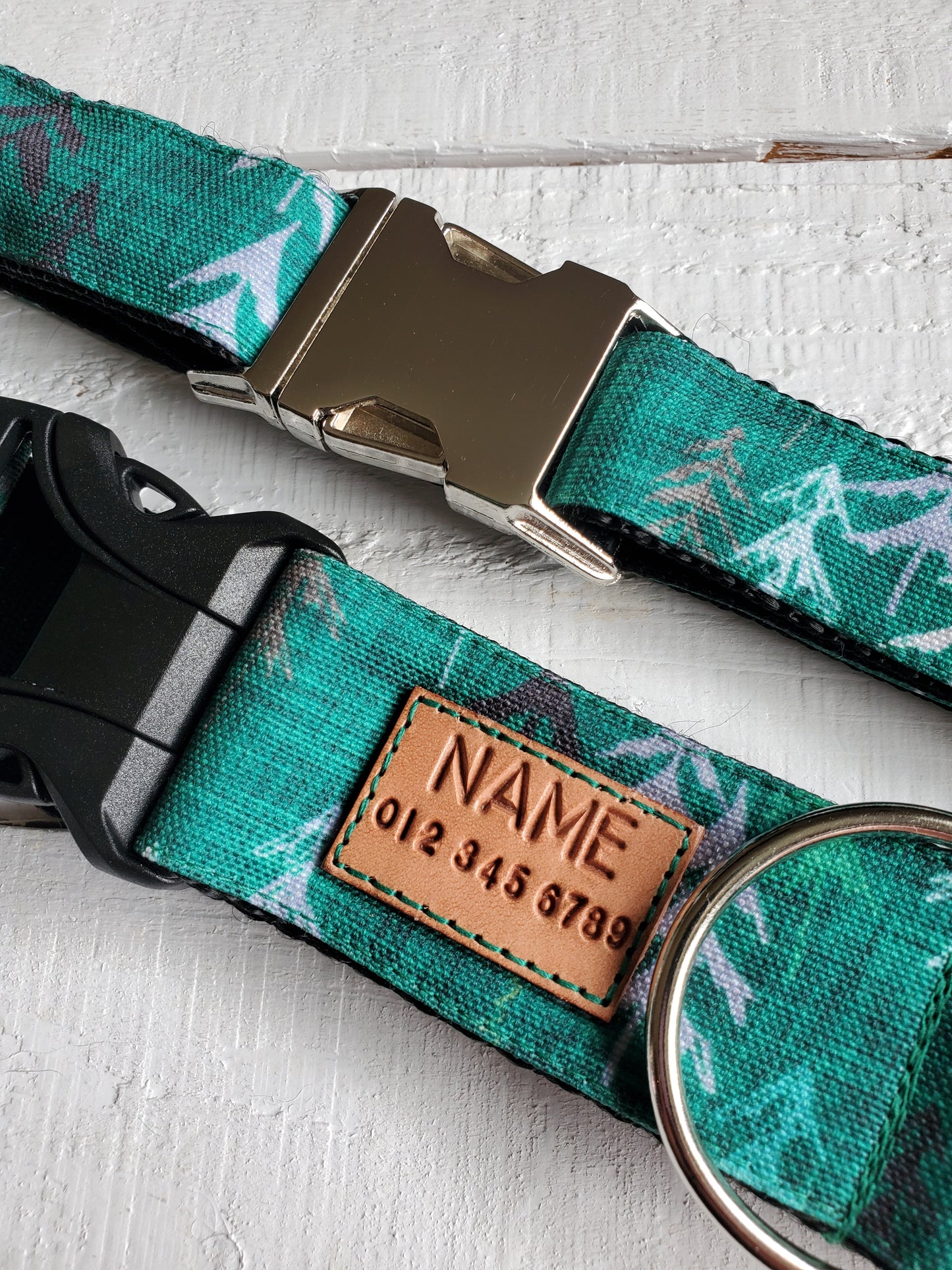 Green Forest dog collar