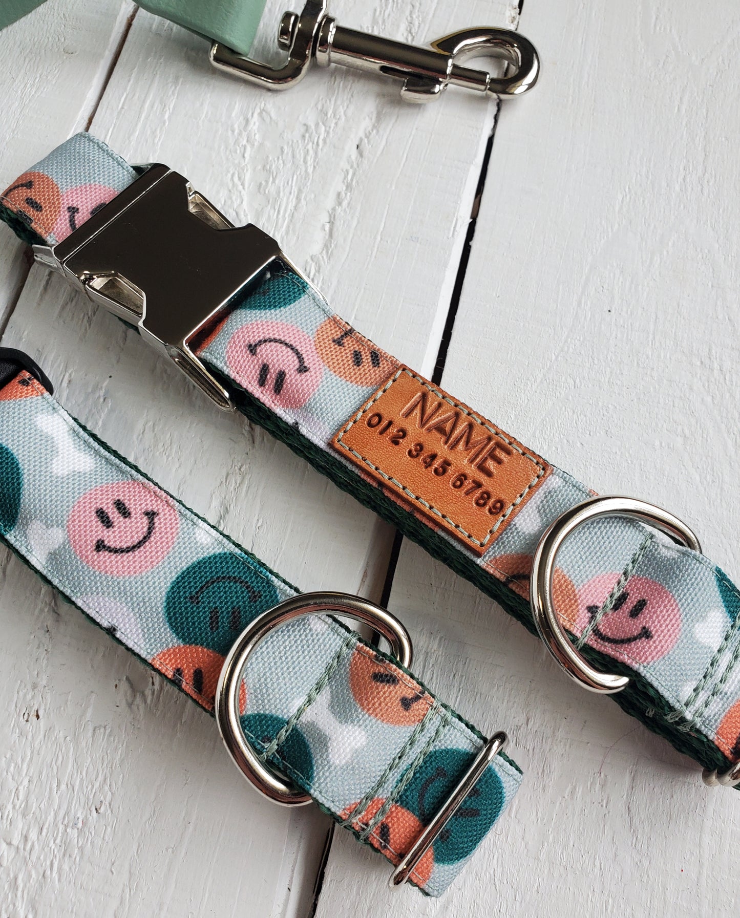 Sage Smiles Dog Collar - water & stain resistant