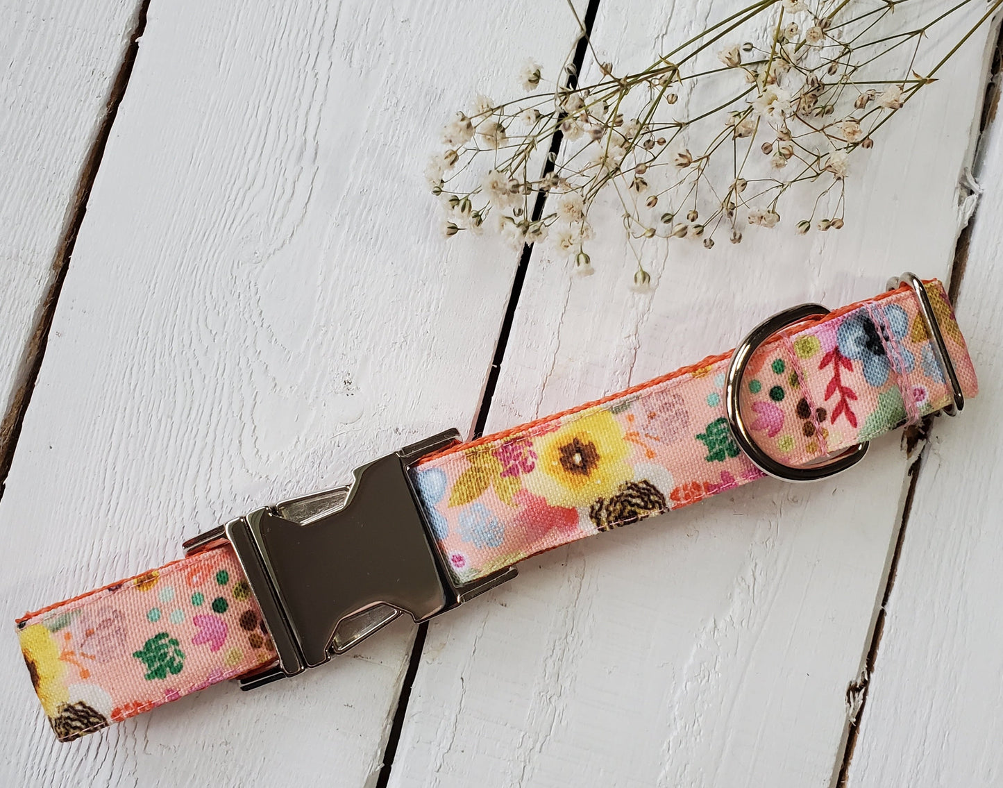 Summer Wildflowers dog collar