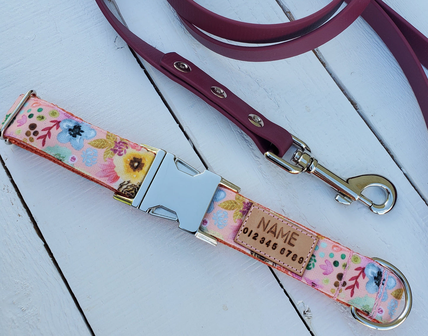 Summer Wildflowers dog collar