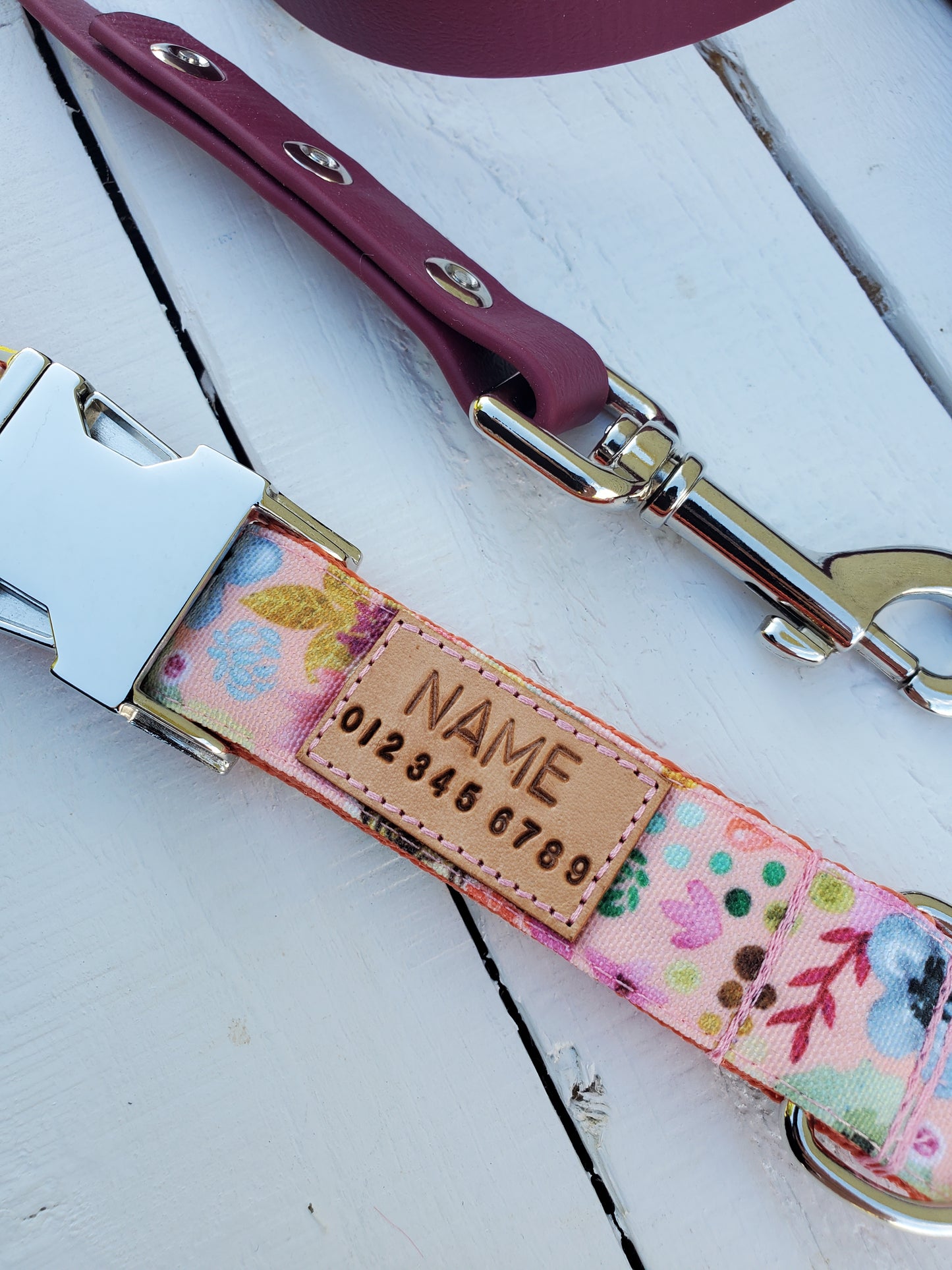 Summer Wildflowers dog collar