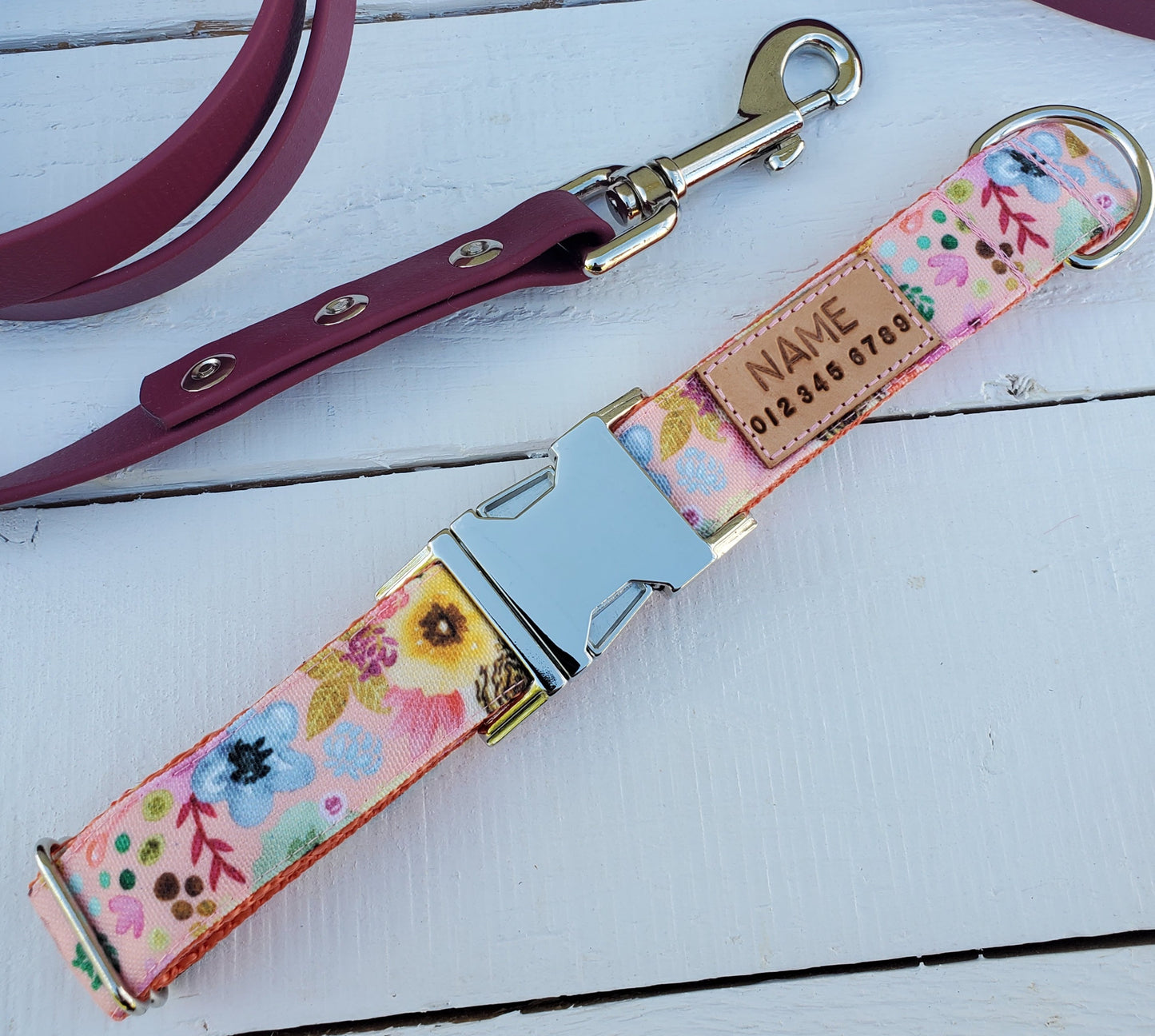 Summer Wildflowers dog collar