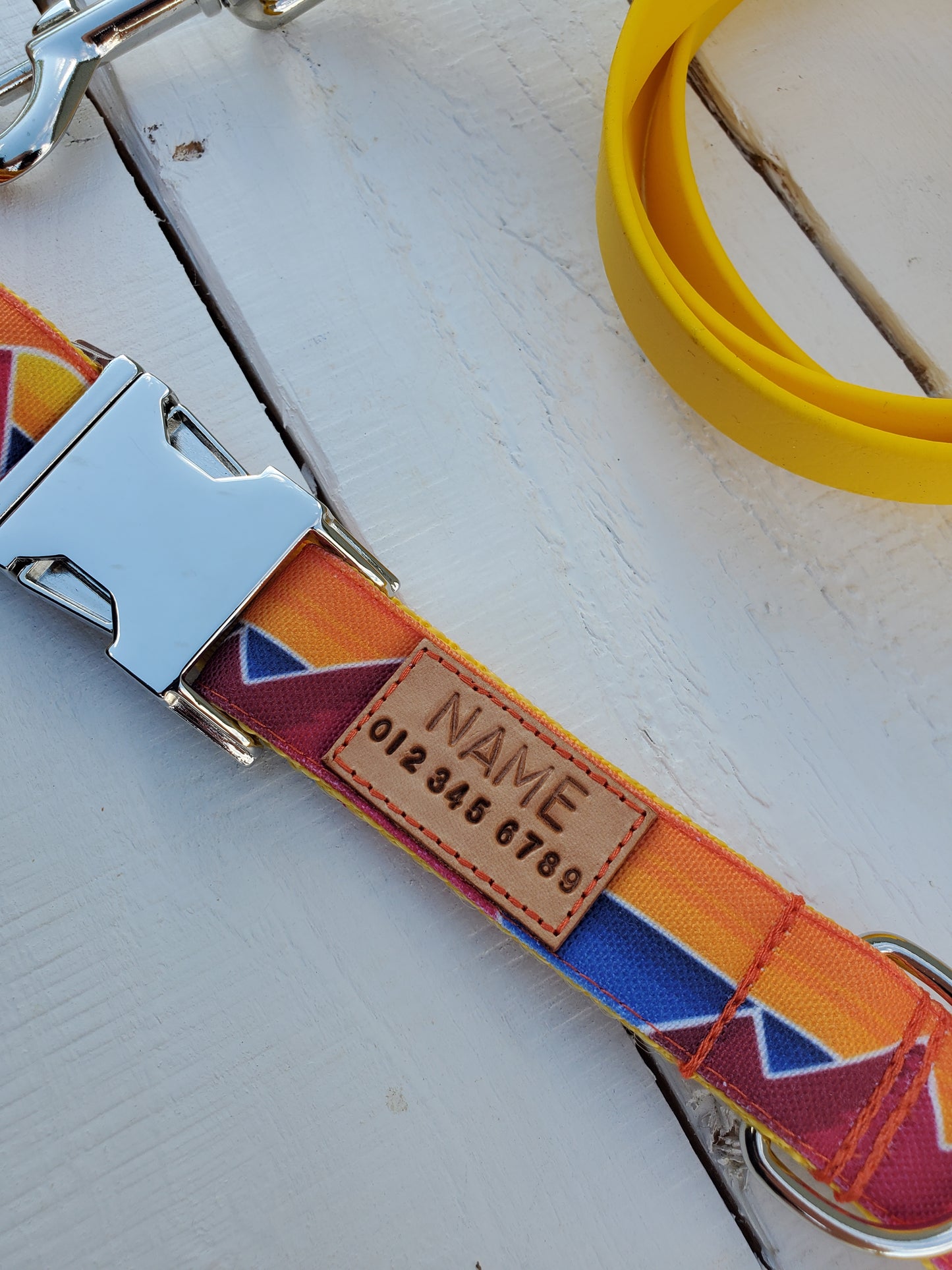 Sunset Mountain Range dog collar