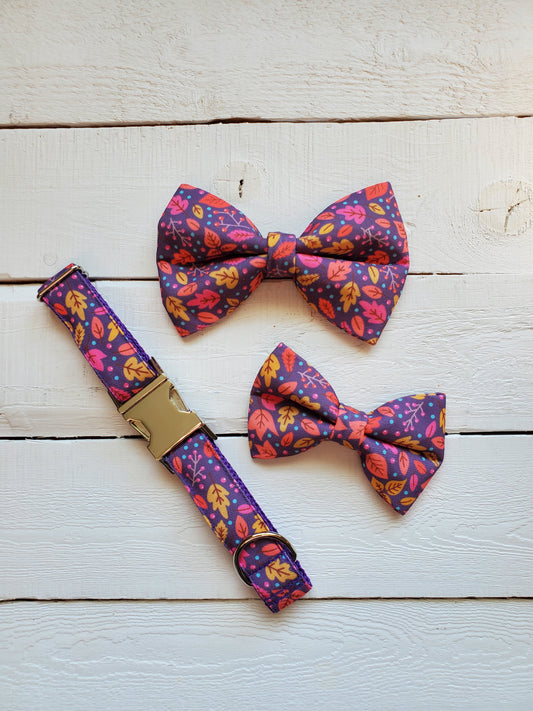 Purple Leaves bowtie