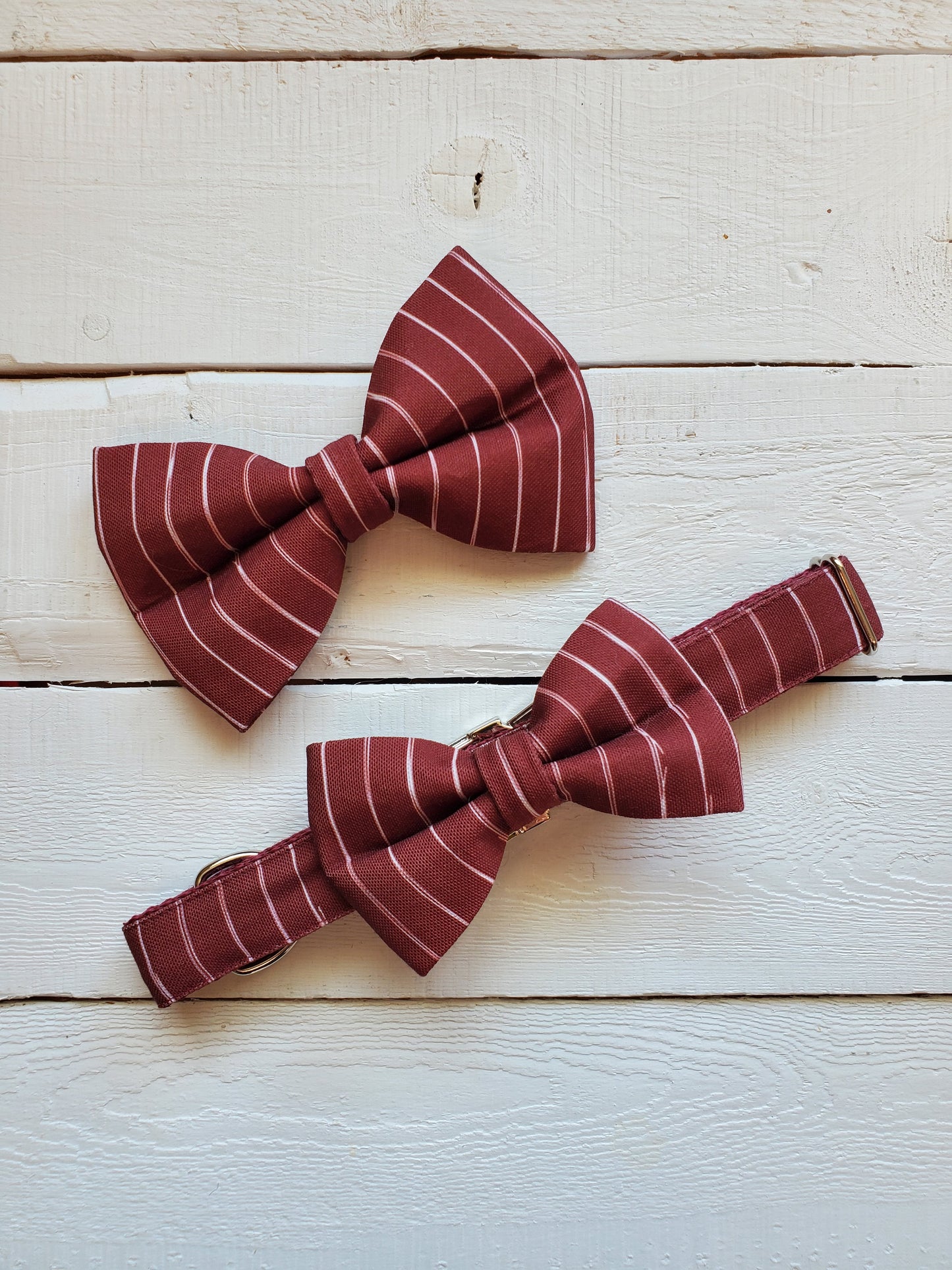 Wine Stripes bowtie